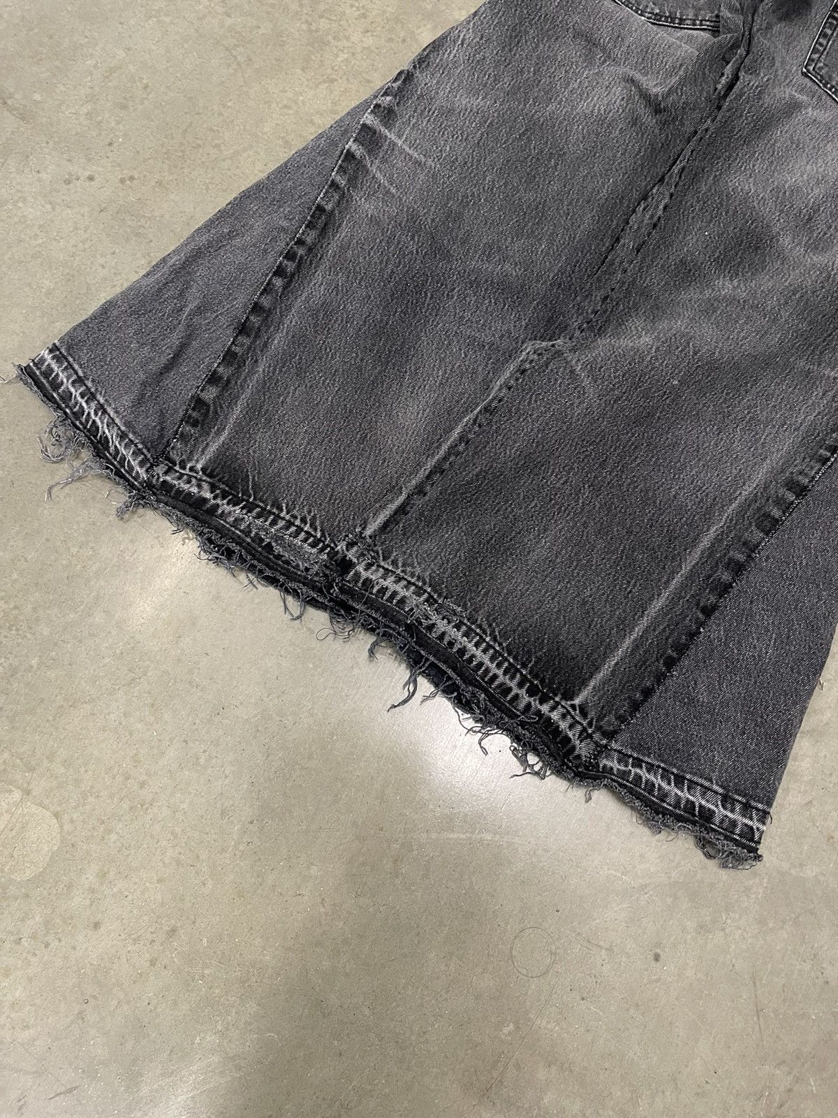 Levi's × Vintage Juke Joint “Right On” Wide Leg Reworked Patch Denim Jeans Size US 36 / EU 52 - 5 Thumbnail