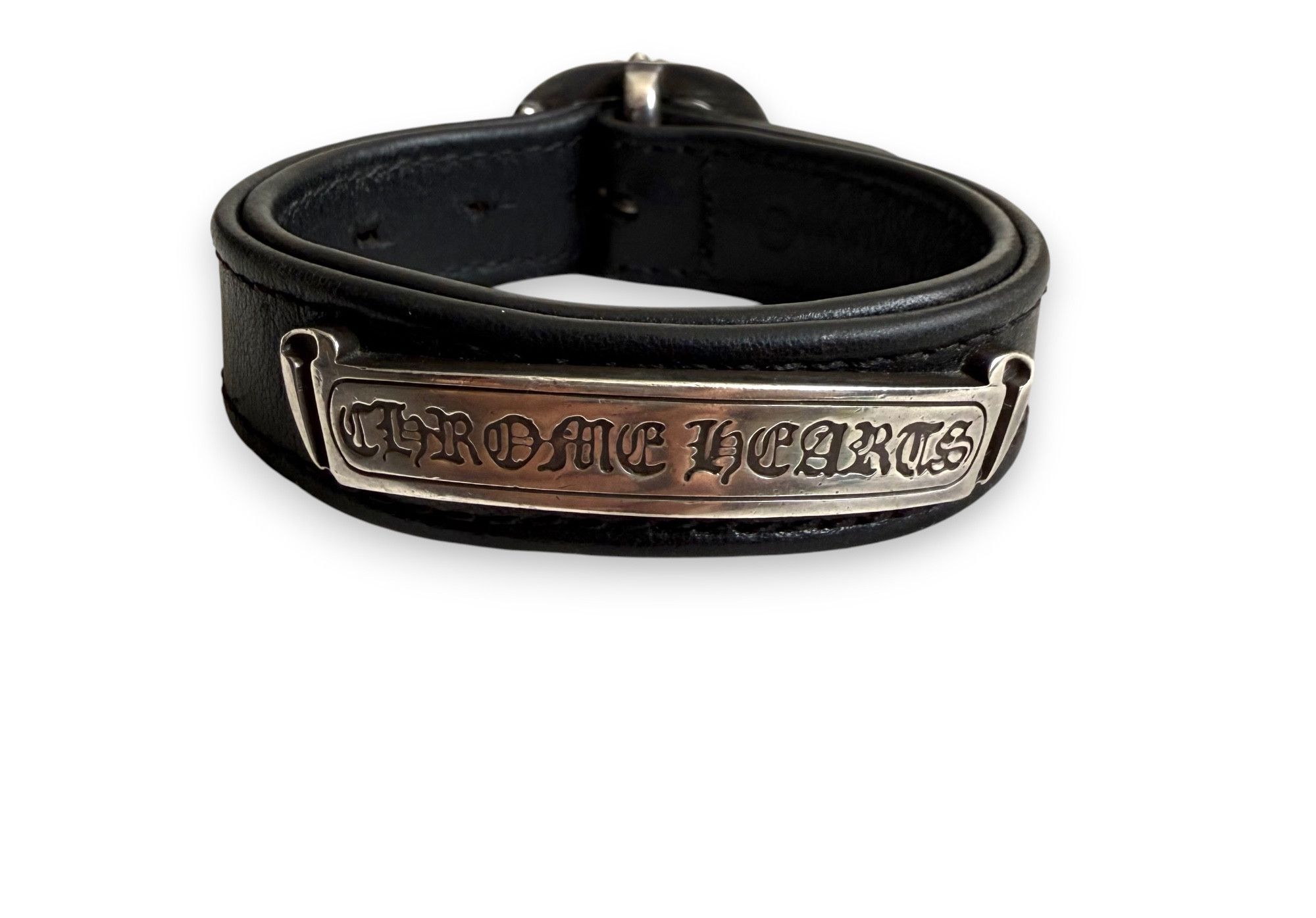 Chrome Hearts Chrome Hearts Gunslinger Scroll Leather Bracelet Size ONE SIZE - 5 Thumbnail