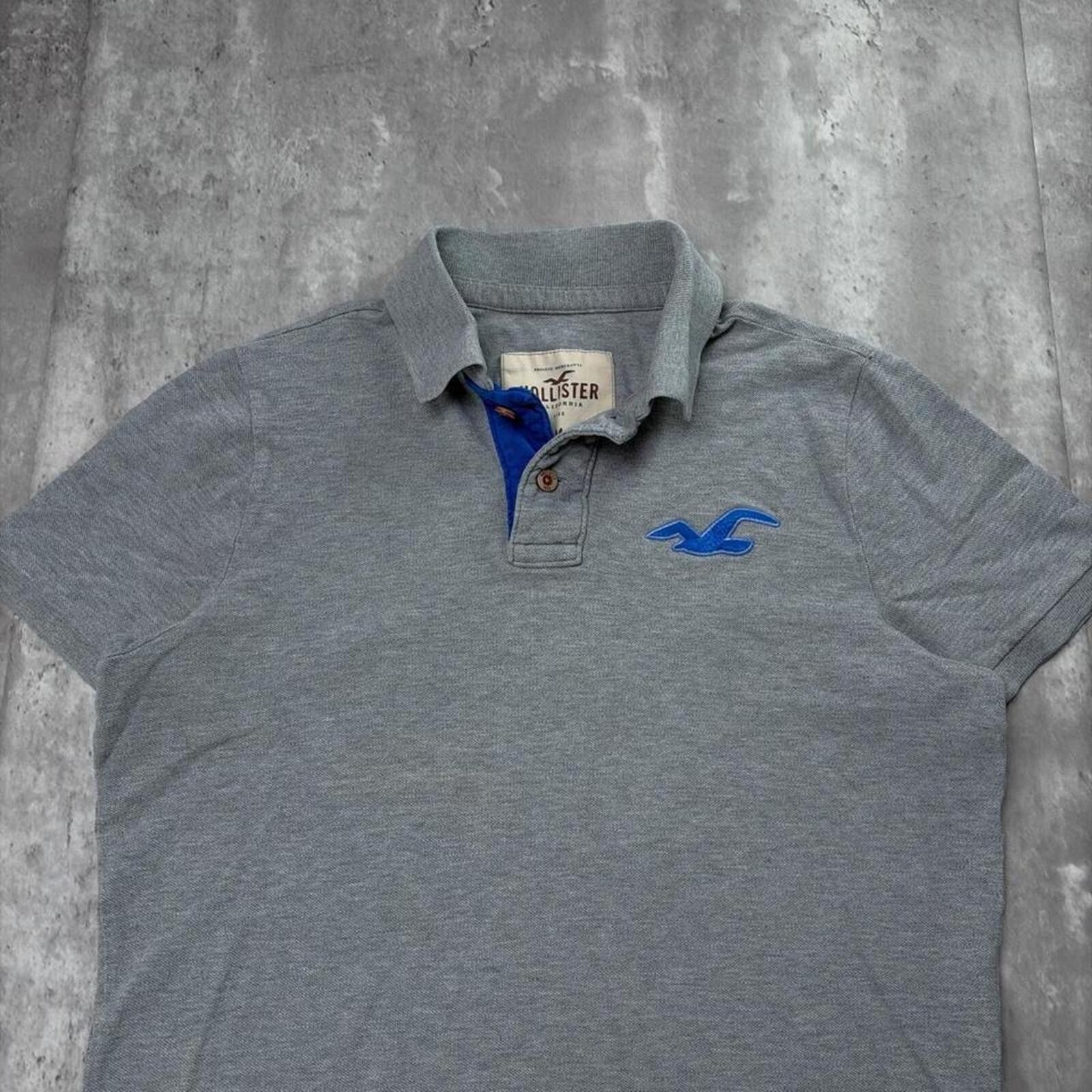 Other Y2K Grey Hollister Surf Grunge Polo Shirt Size US M / EU 48-50 / 2 - 3 Thumbnail