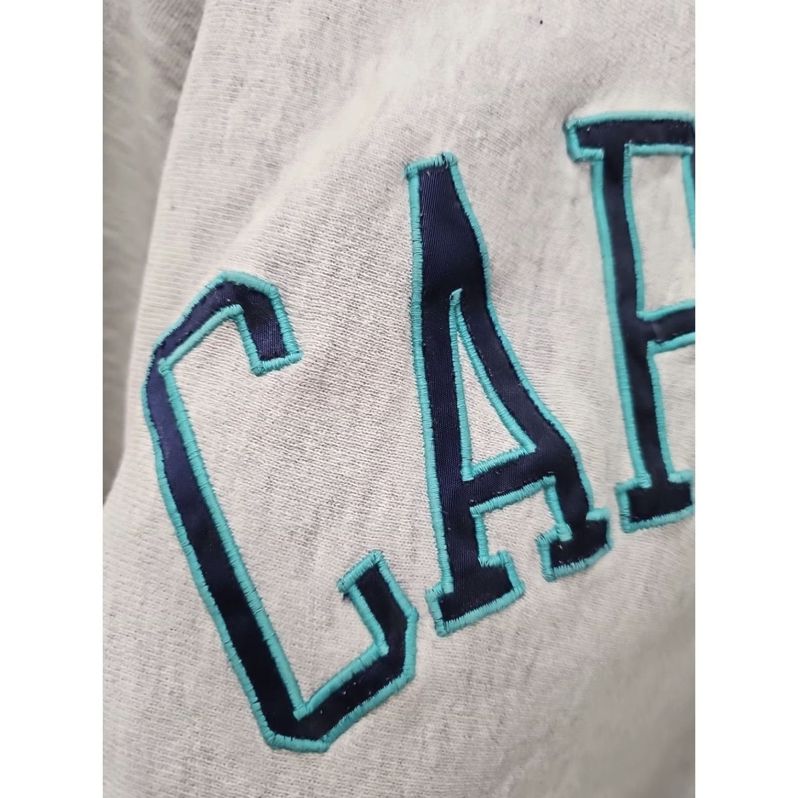 Champion VINTAGE Champion Sweatshirt Mens XL Gray Reverse Weave Cape May New Jersey Pullover Crew Neck Logo 90s Retro City Classic College Sports Size US XL / EU 56 / 4 - 3 Thumbnail