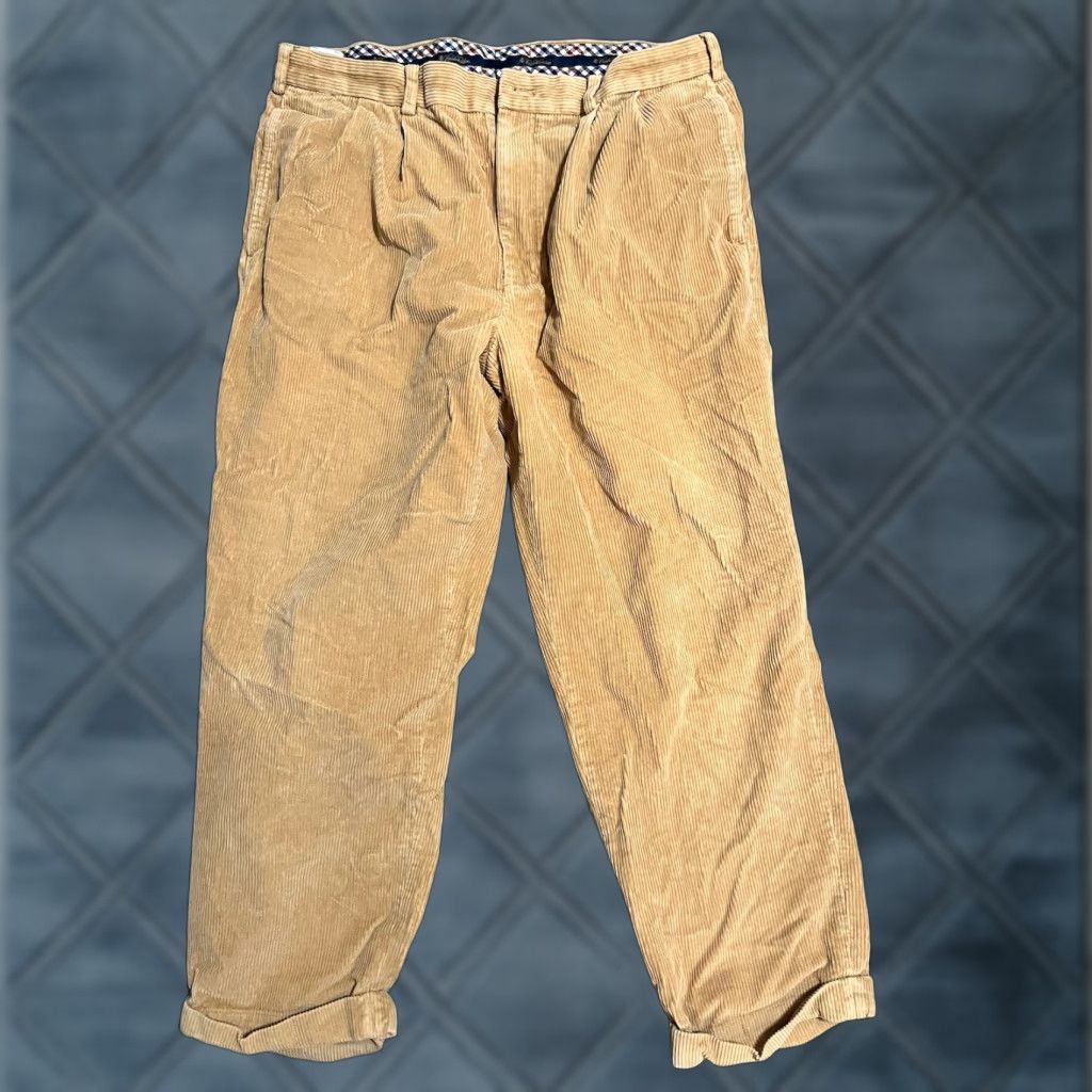 Brooks Brothers Brooks Brothers Pant Men 38x30 Golden Brown Chino Corduroy Elliott Pleated Front Mens Size US 38 / EU 54 - 1 Thumbnail