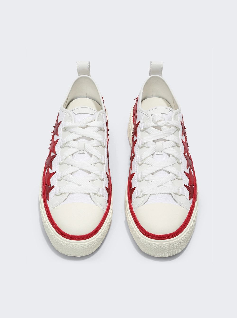 Amiri o1mle0426 Stars Court Low-Top Sneakers in White/Red Size US 11 / EU 44 - 2 Thumbnail