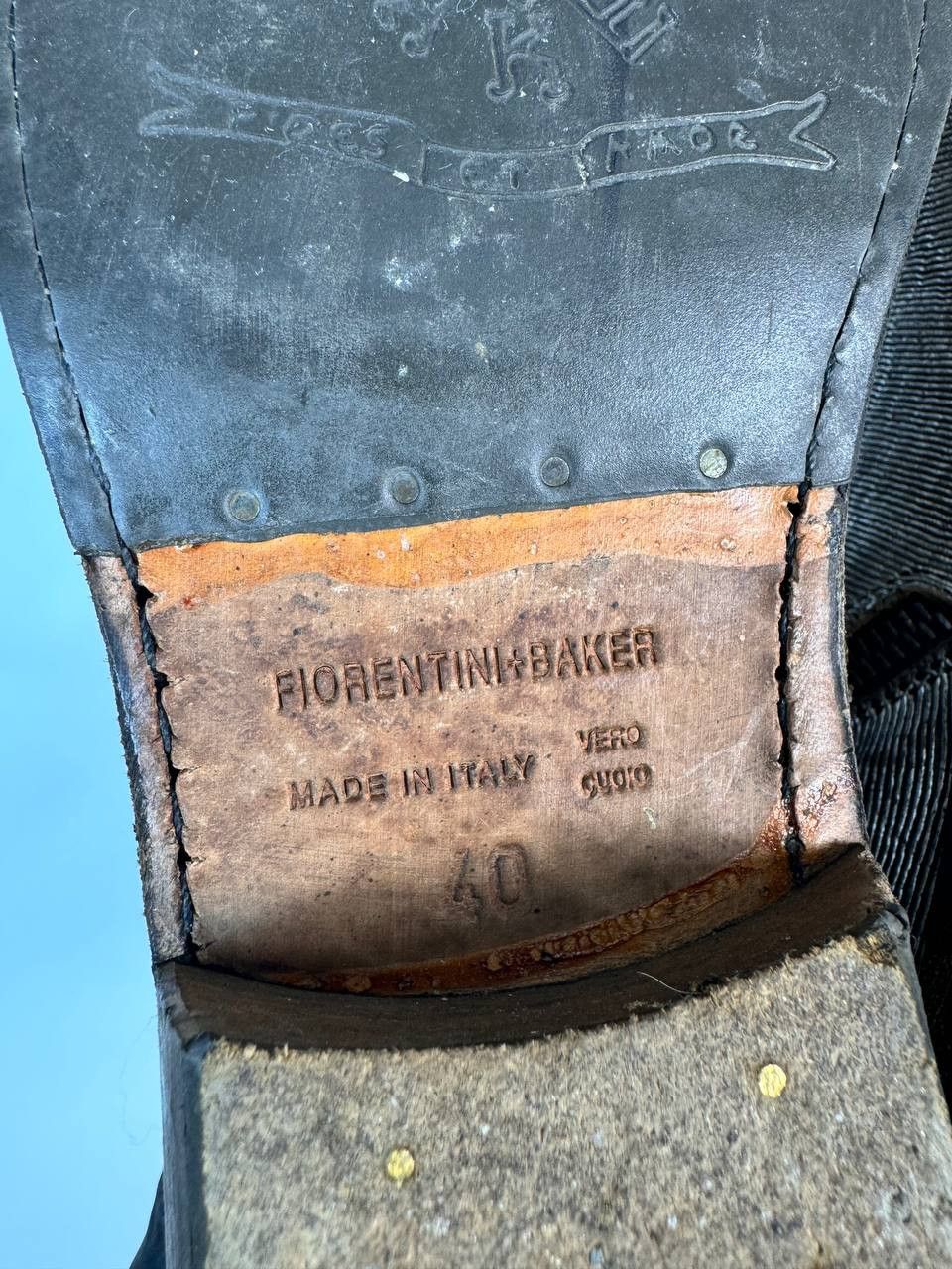 Fiorentini + Baker × Leather × Vintage Vintage men’s boots Fiorentini Baker size 40 made in Italy Size US 7 / EU 40 - 5 Thumbnail