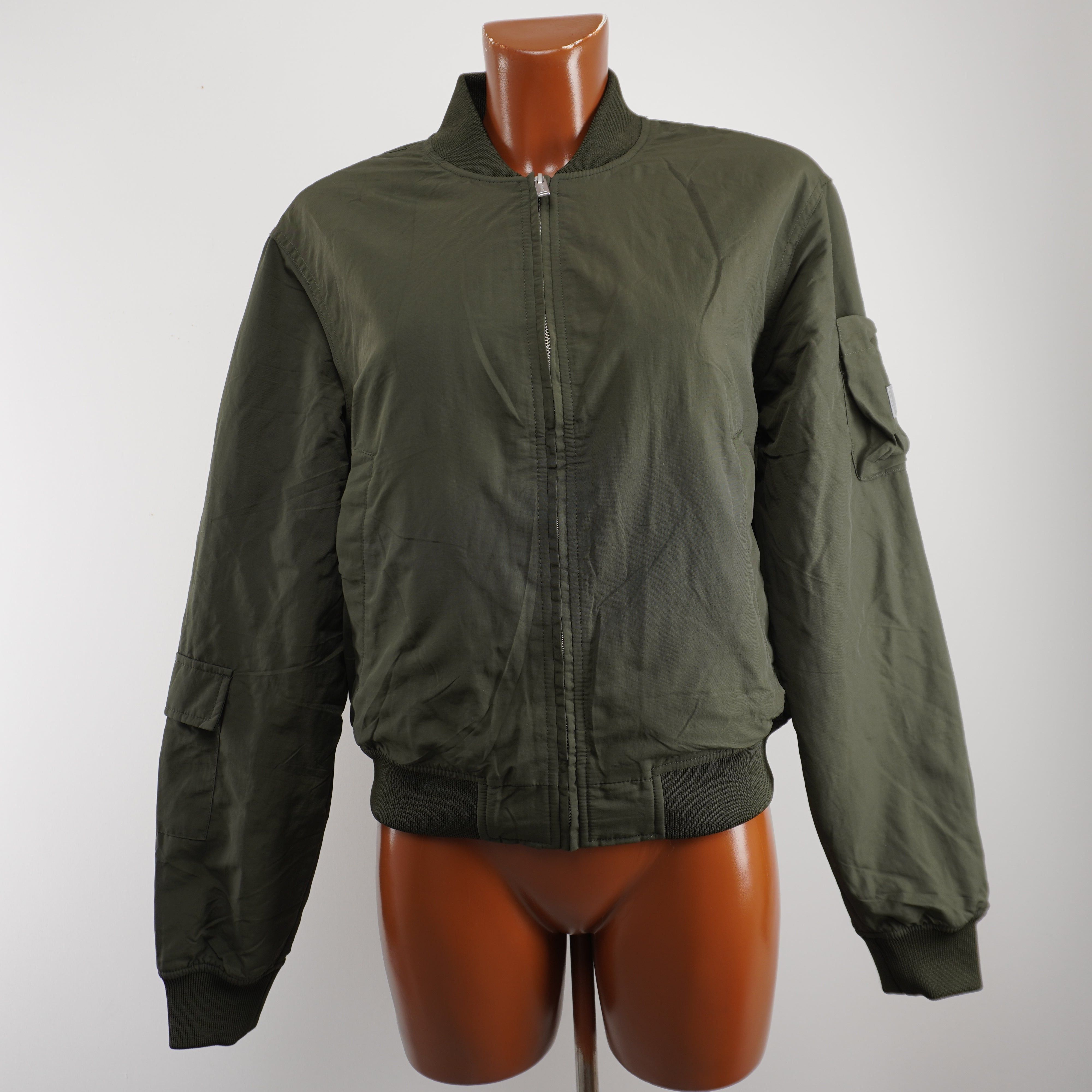 Superdry New Women's Superdry Khaki Bomber Jacket Size M / US 6-8 / IT 42-44 - 1 Thumbnail