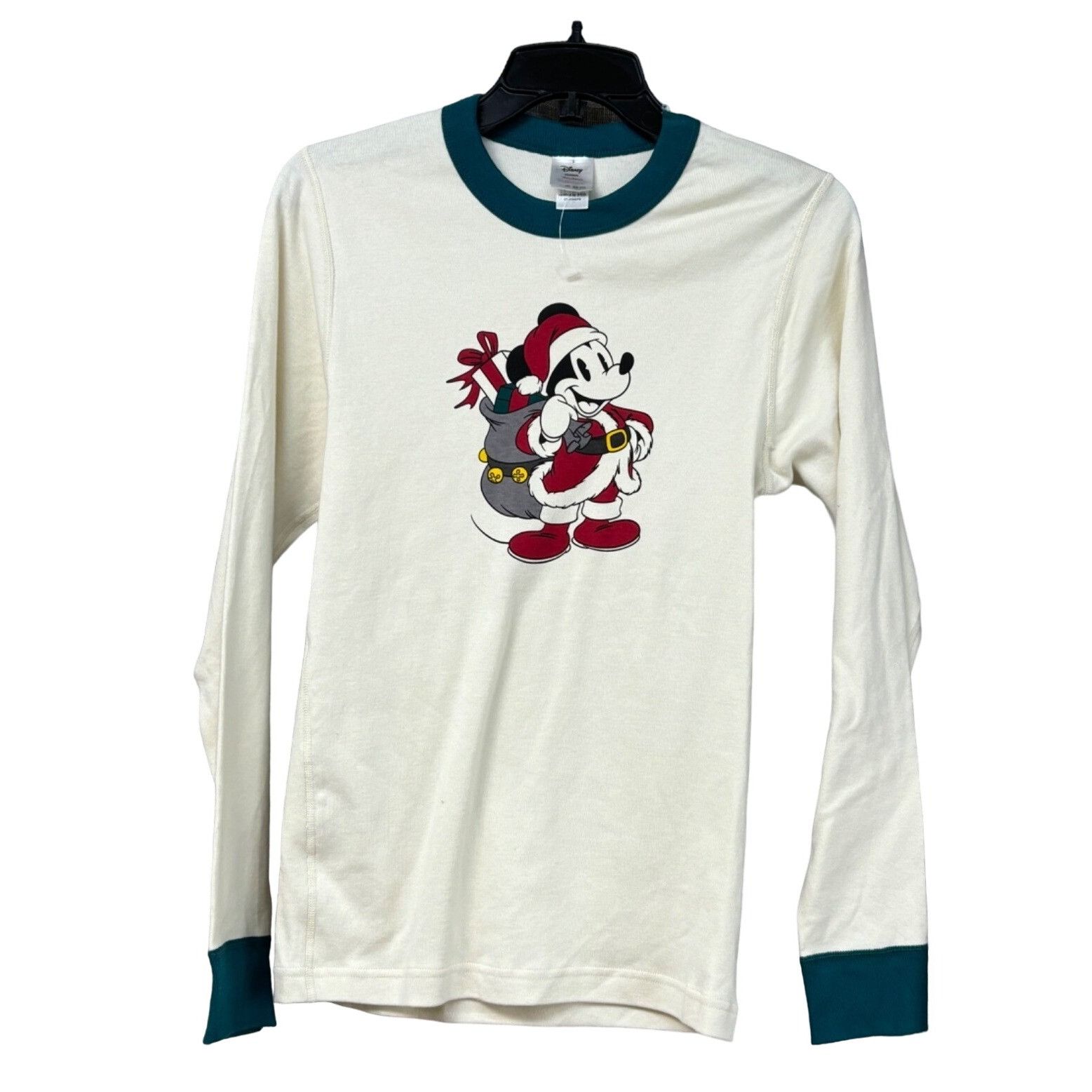 Disney Disney Junior's Mickie Holiday Ringer Long Sleeve Tee, Cream Size S / US 4 / IT 40 - 1 Thumbnail