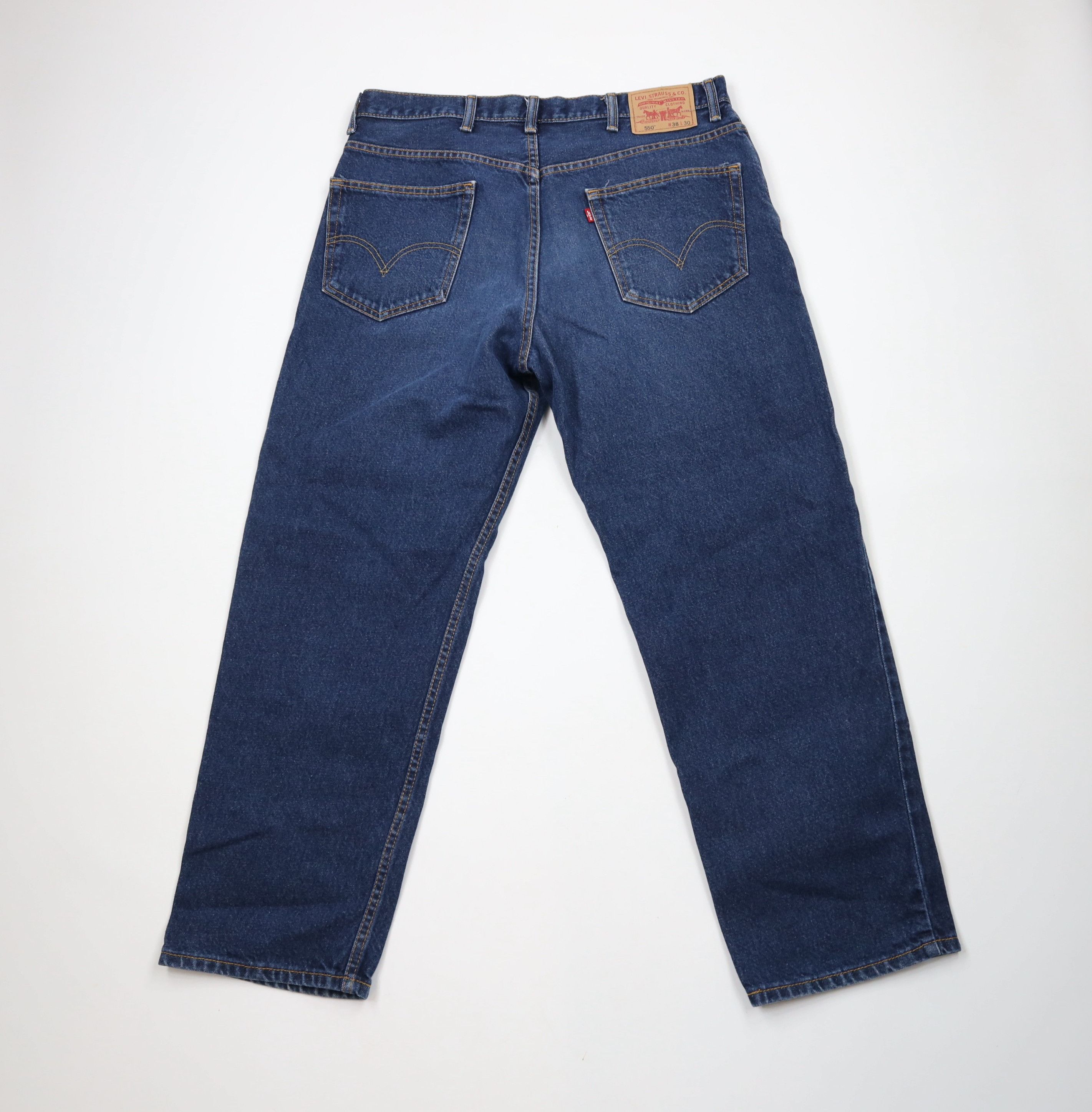 Levi's × Vintage Vintage Y2K Levis 550 Baggy Fit Denim Jeans Blue Cotton Size US 38 / EU 54 - 10 Thumbnail