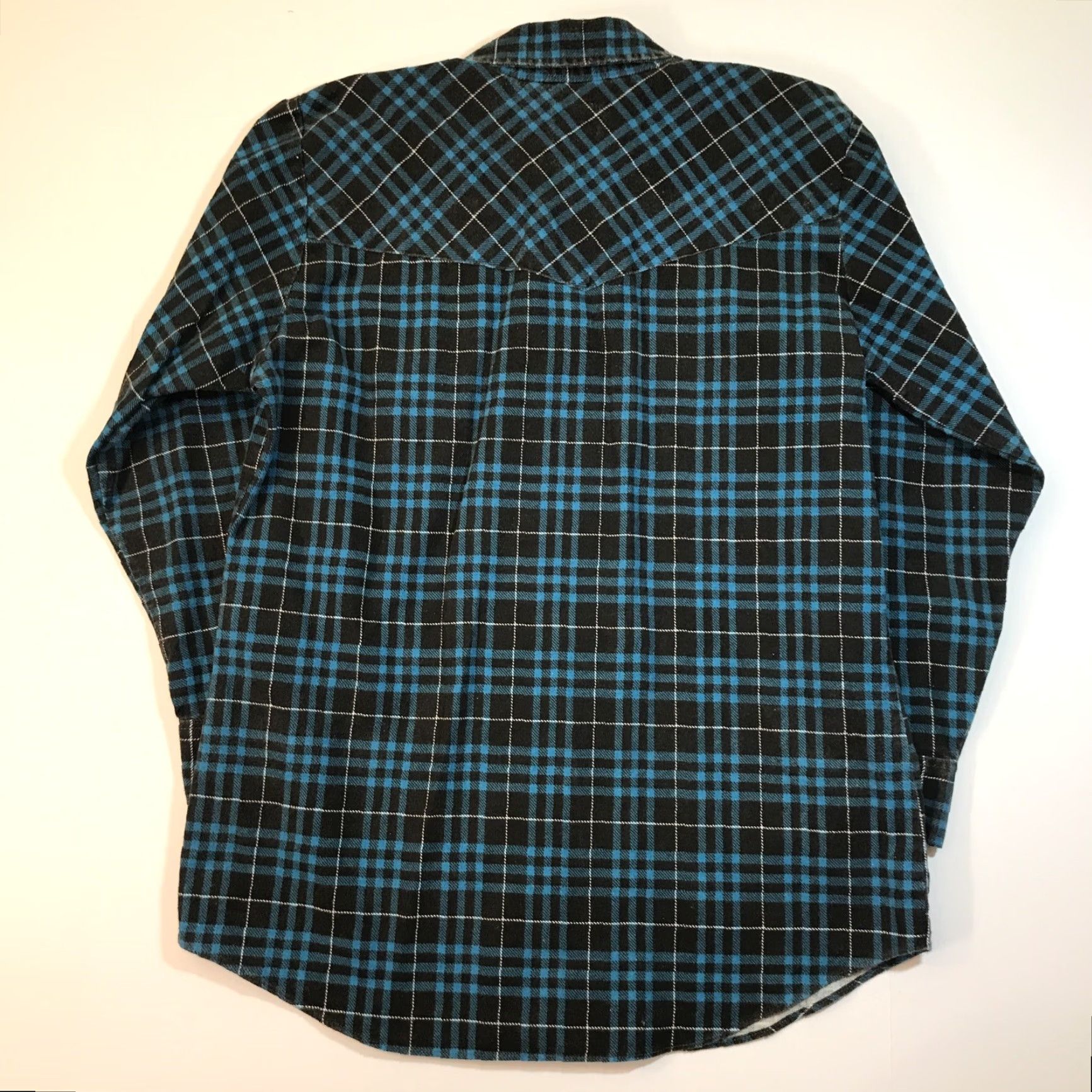 Vintage VINTAGE Outdoor Exchange Flannel Shirt Men M Blue Plaid Pocket Snap Button Up Casual 90s Outdoor Mens Size US M / EU 48-50 / 2 - 4 Thumbnail