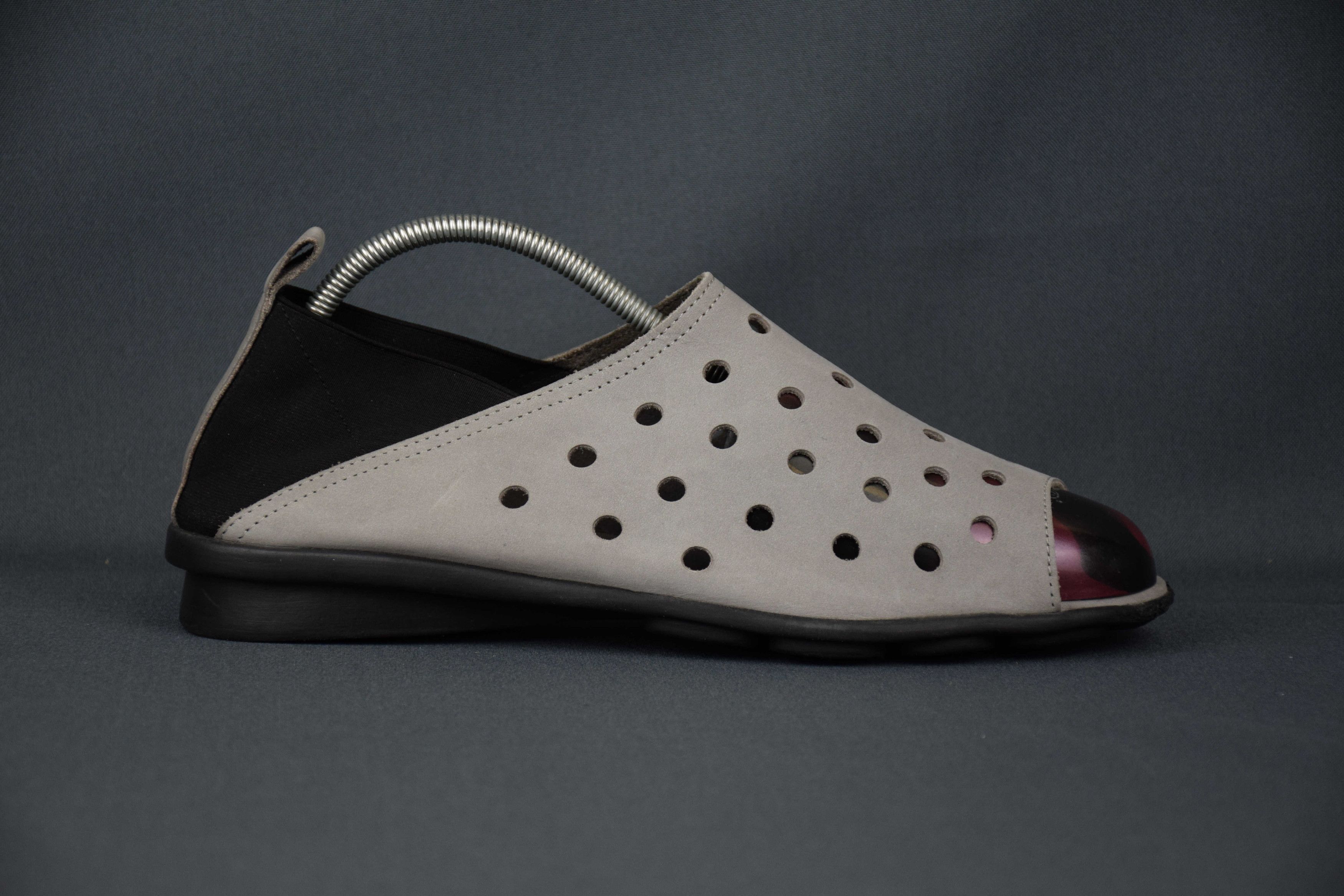 Designer ARCHE Drick Open Toe Gray Sandals Slip On US 9 UK 7 EU 40 Size US 9 / IT 39 - 2 Thumbnail
