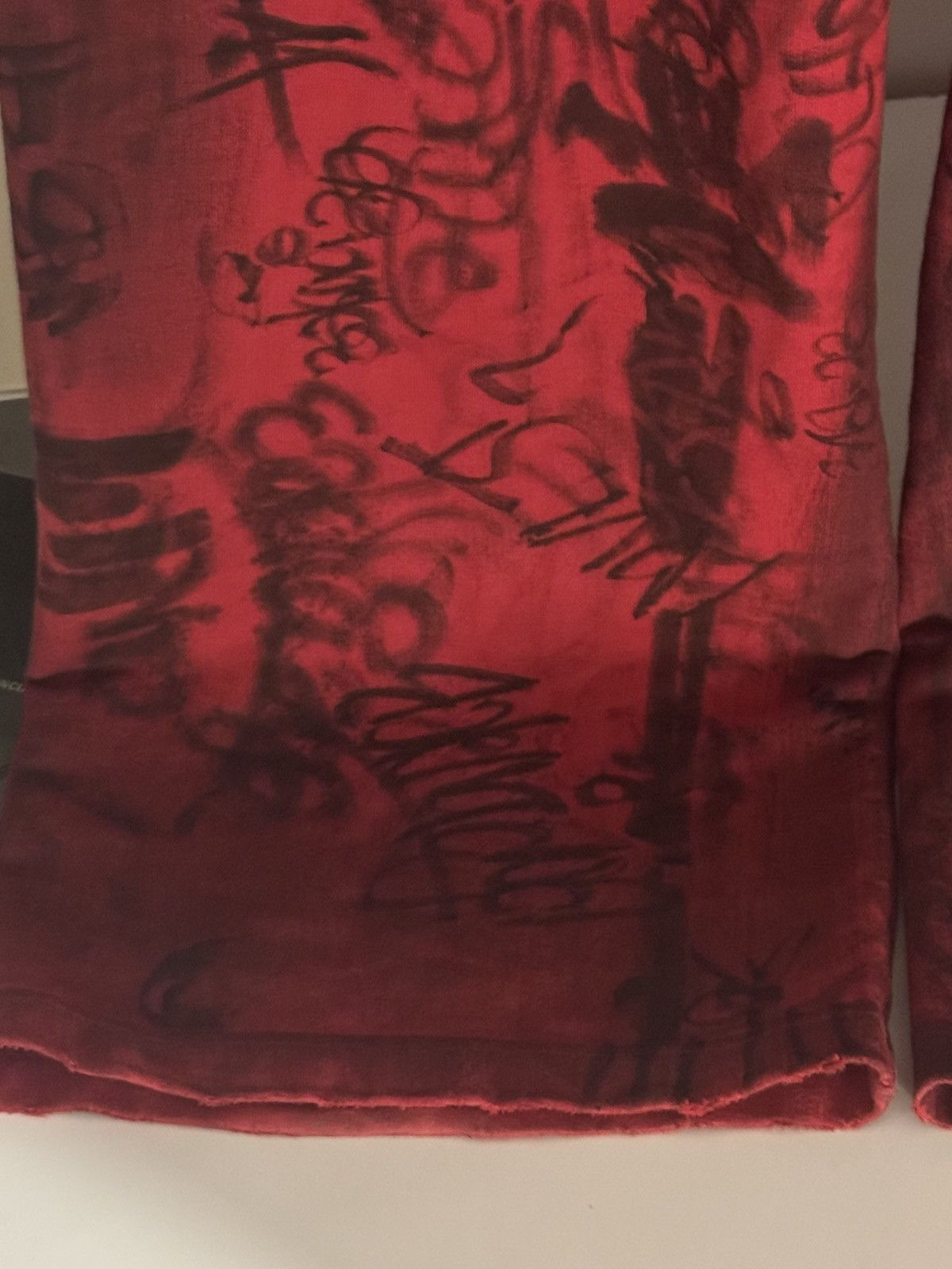 Balenciaga ✅Balenciaga red skater graffiti distressed sweatpants S Size US 32 / EU 48 - 4 Thumbnail