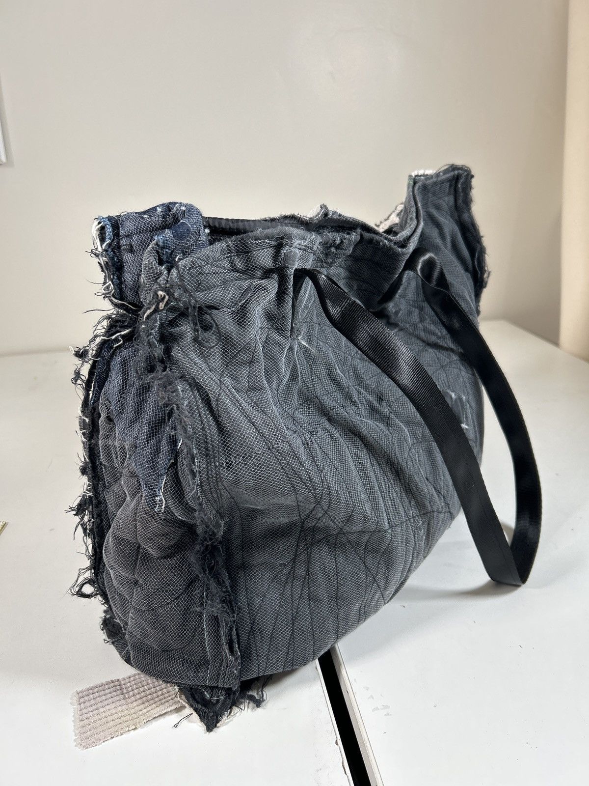 Handmade × Japanese Brand Extra large tote bag with nylon straps Size ONE SIZE - 2 Thumbnail