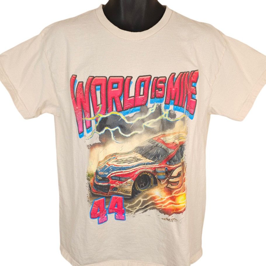 Other Racing T Shirt Mens Size Large Beige World Is Mine Lightning Size US L / EU 52-54 / 3 - 1 Thumbnail
