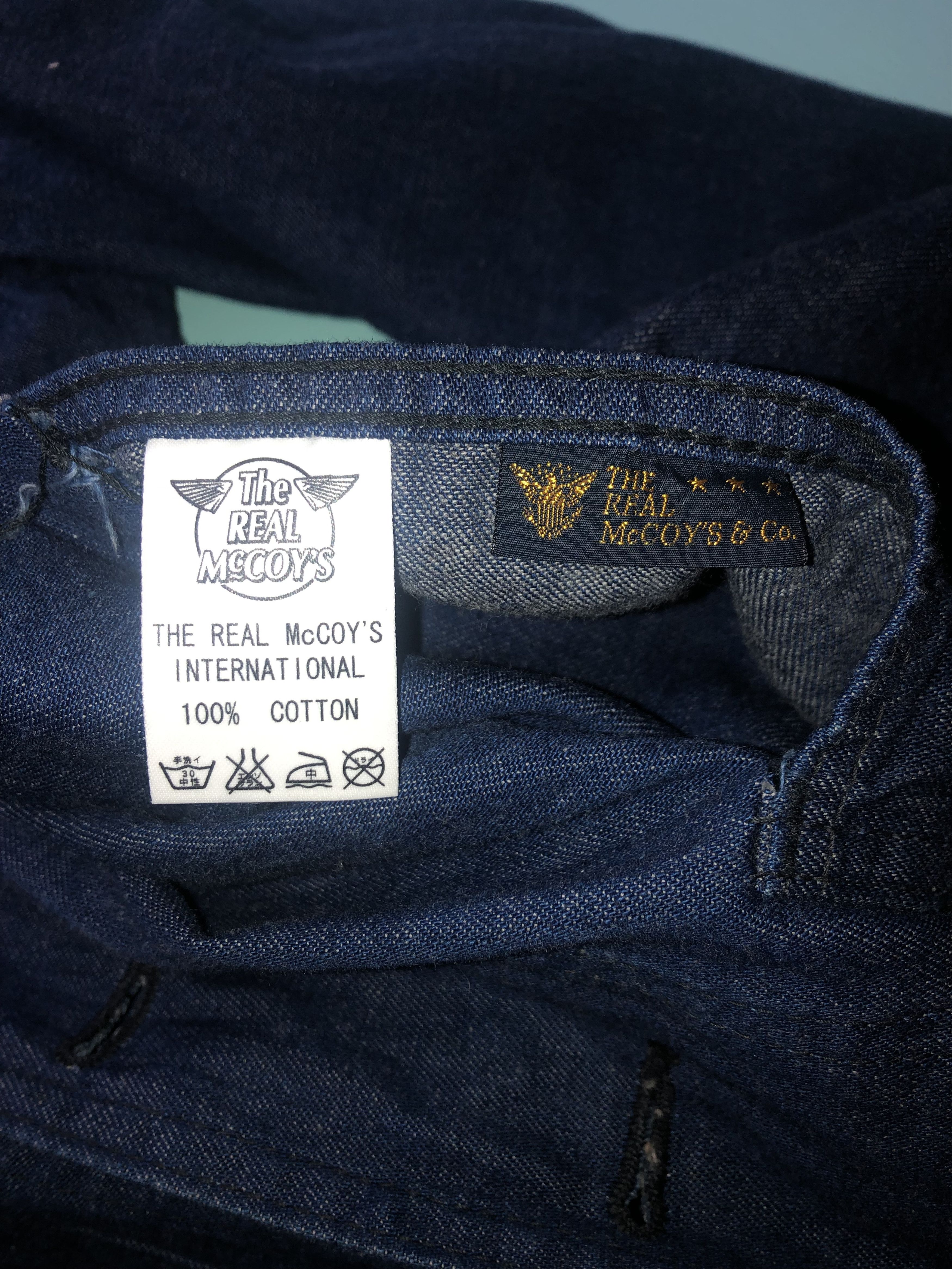 The Real McCoy's U.S. Navy Denim Dungaree Jumper Size US M / EU 48-50 / 2 - 4 Thumbnail