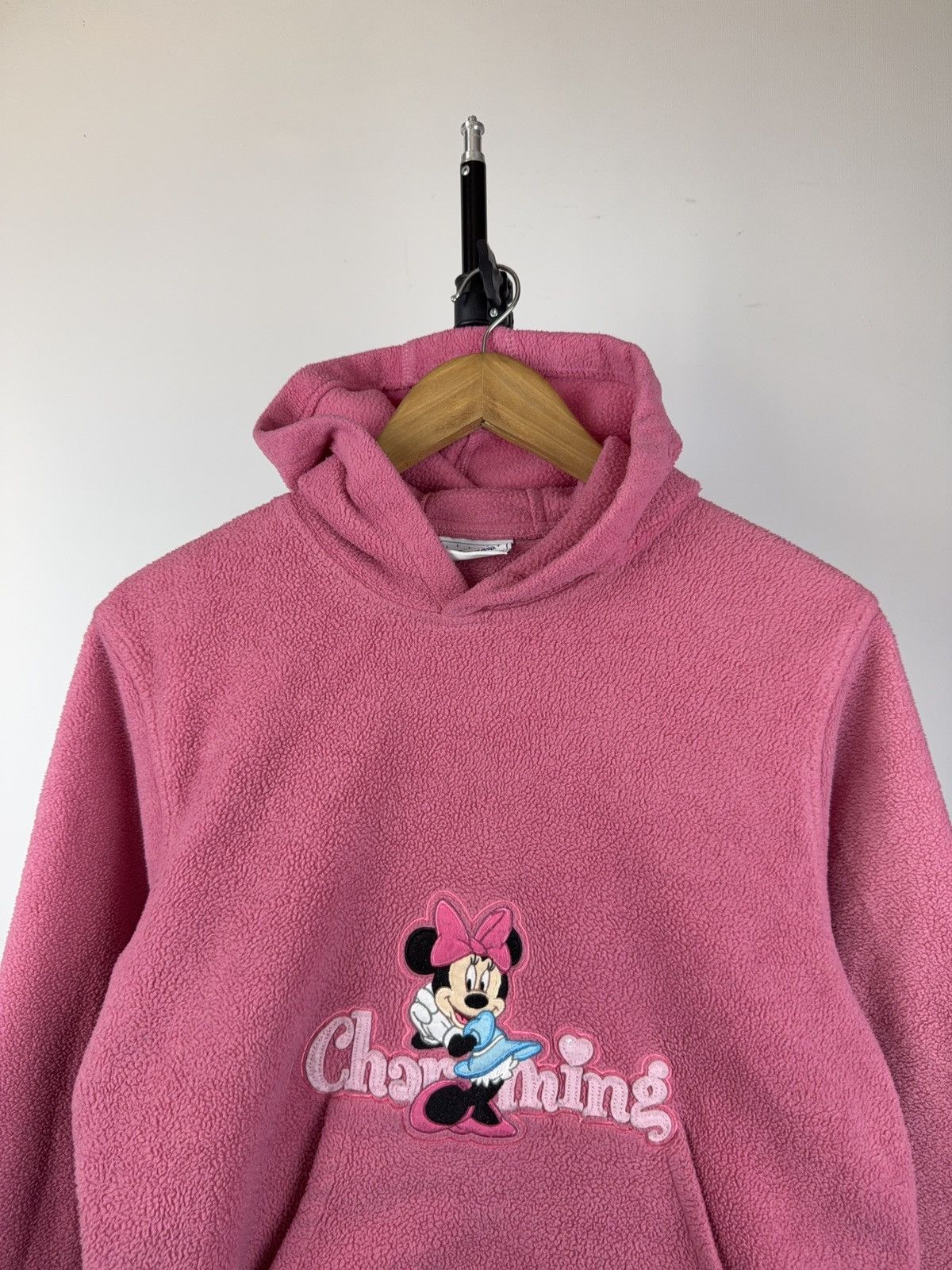 Disney Vintage 00s Charming Mini Mouse Disney fleece hoodie Y2K Size L / US 10 / IT 46 - 2 Thumbnail