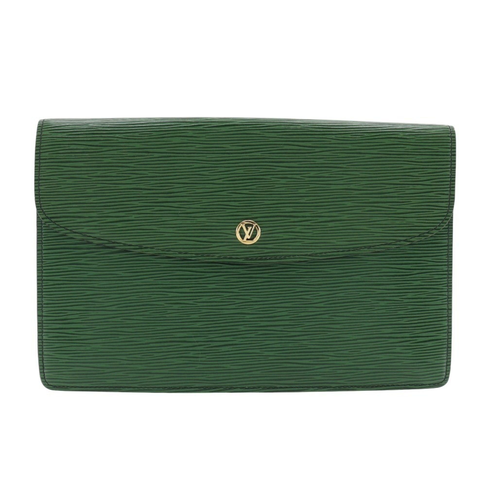 Louis Vuitton Louis Vuitton Montaigne 27 Second Bag Vintage M52654 Epi Leather Borneo Green 1992 8912V.I A5 Snap Button Unisex Size ONE SIZE - 1 Thumbnail