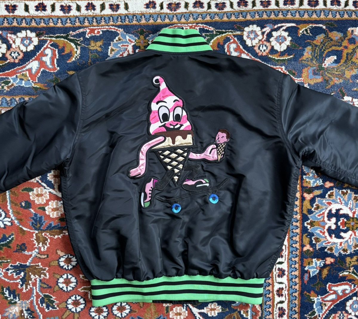 Icecream billionaire boys club ice cream skate cone varsity jacket Size US M / EU 48-50 / 2 - 2 Thumbnail
