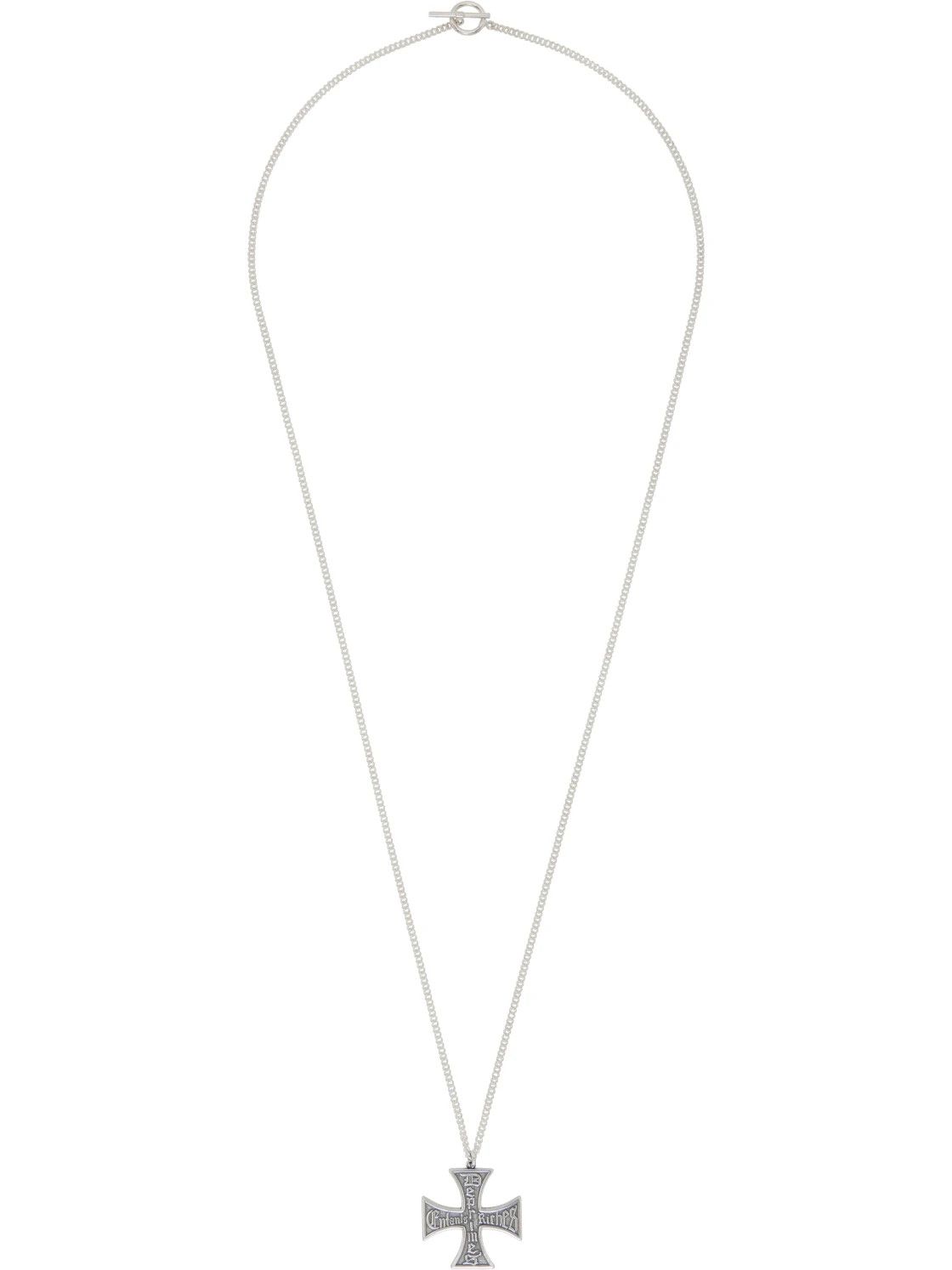 Enfants Riches Deprimes Enfants Riches Deprimes Gothic Cross Necklace Size ONE SIZE - 1 Thumbnail