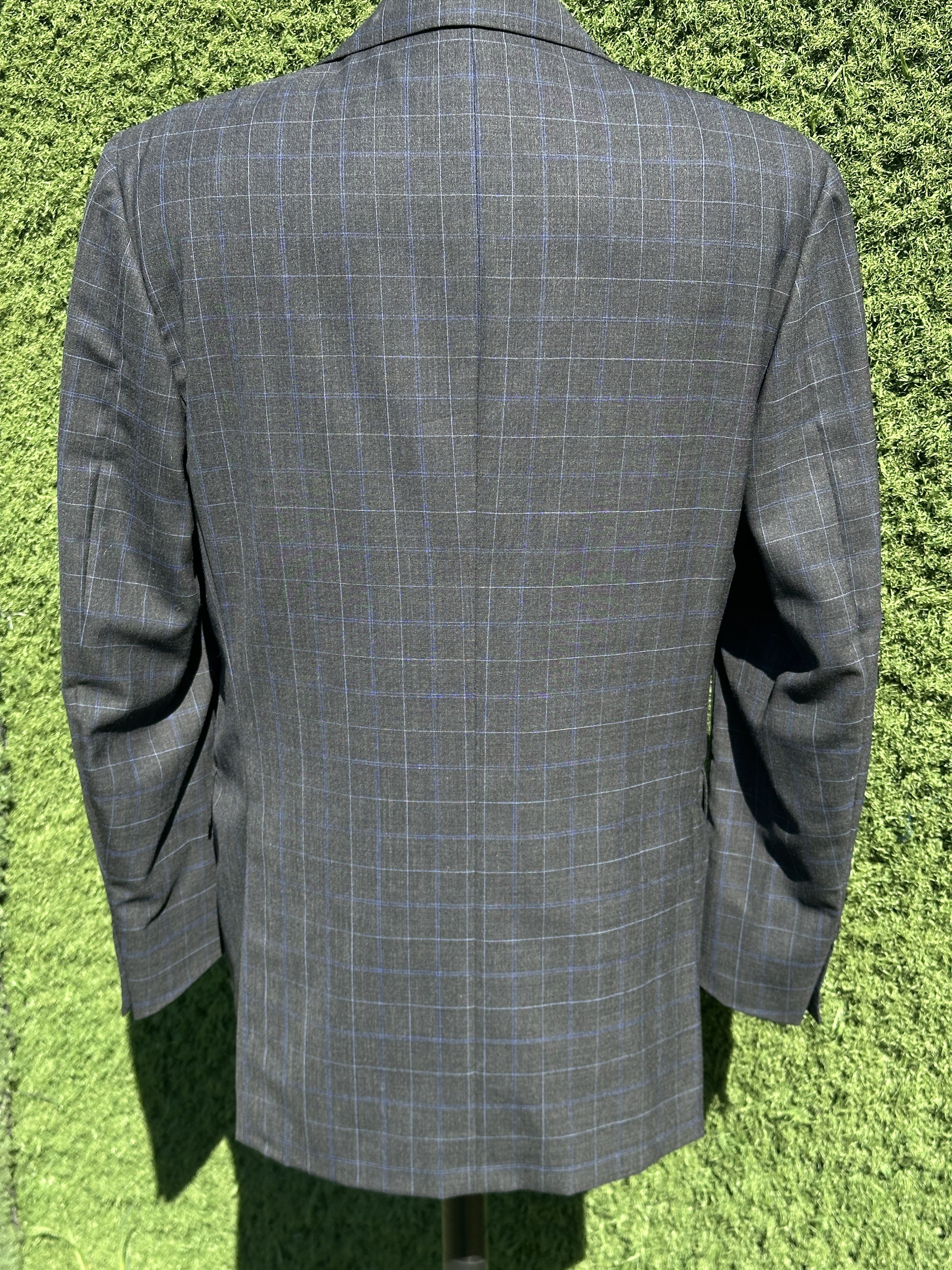 Corneliani Corneliani CC Collection Wool Blue Suit Jacket 52 7R Size 52R - 5 Thumbnail