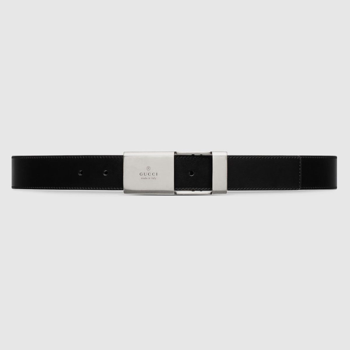 Gucci o1mt1gz0225 Size: 105 / Belt With Gucci Plaque Buckle Black Size 40 - 1 Thumbnail