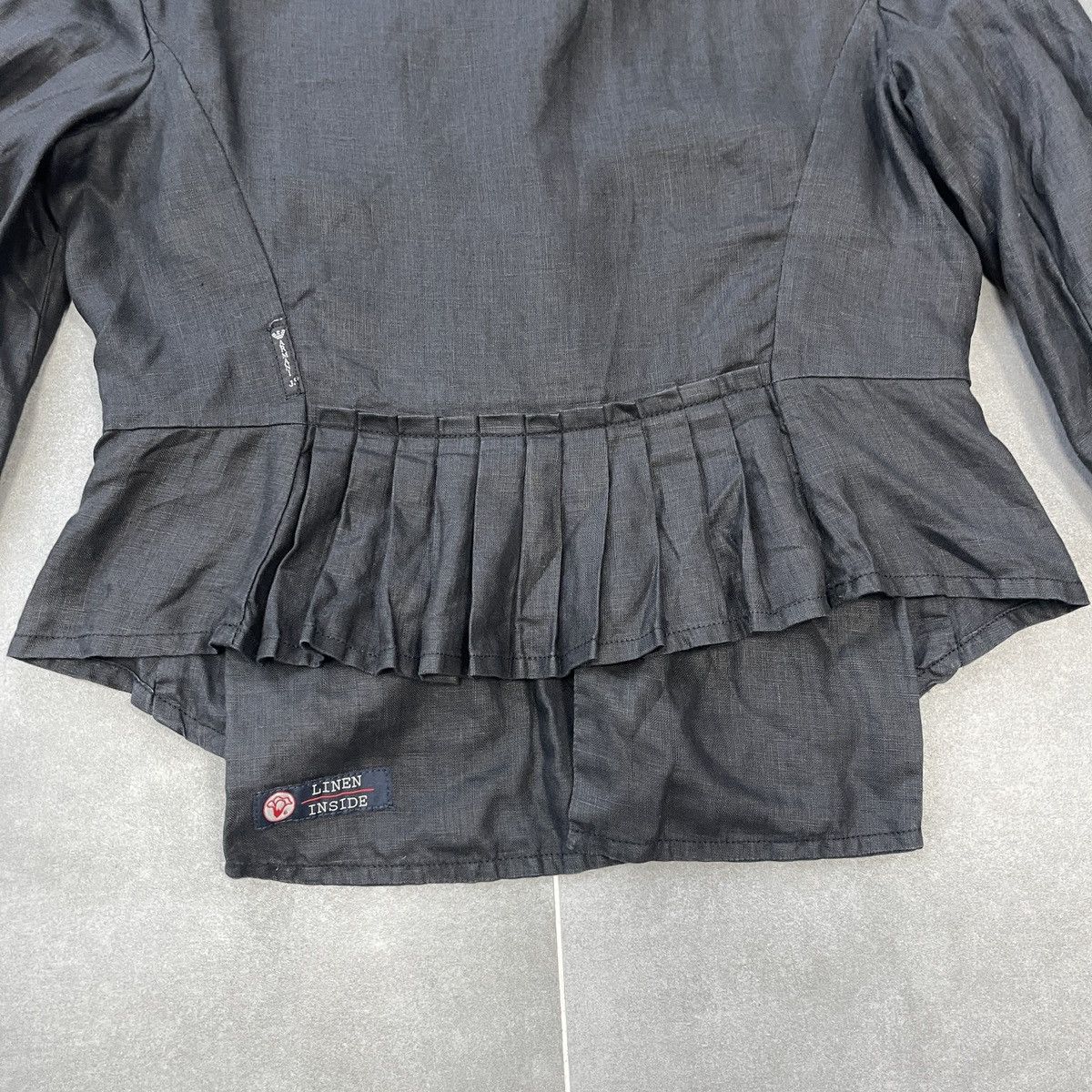 Armani × Vintage Vintage Armani Jeans Linen Blazer Size M Size M / US 6-8 / IT 42-44 - 19 Thumbnail