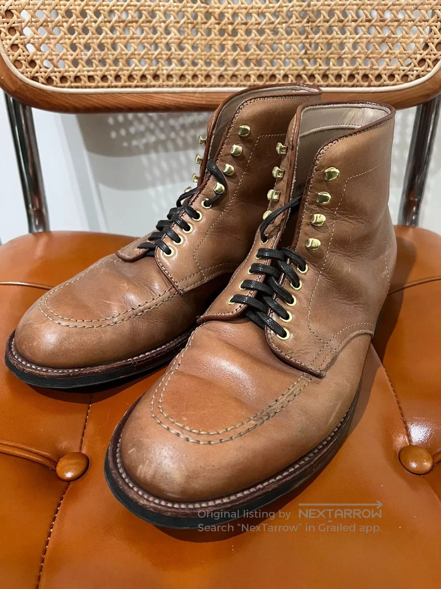 Alden Alden Indy Boot Size 7.5 Gold Buckle. Size US 7.5 / EU 40-41 - 2 Thumbnail
