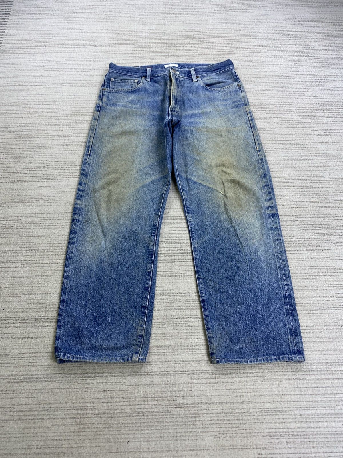 Vintage Vintage Papas Blue Denim Pants Size US 33 - 1 Thumbnail