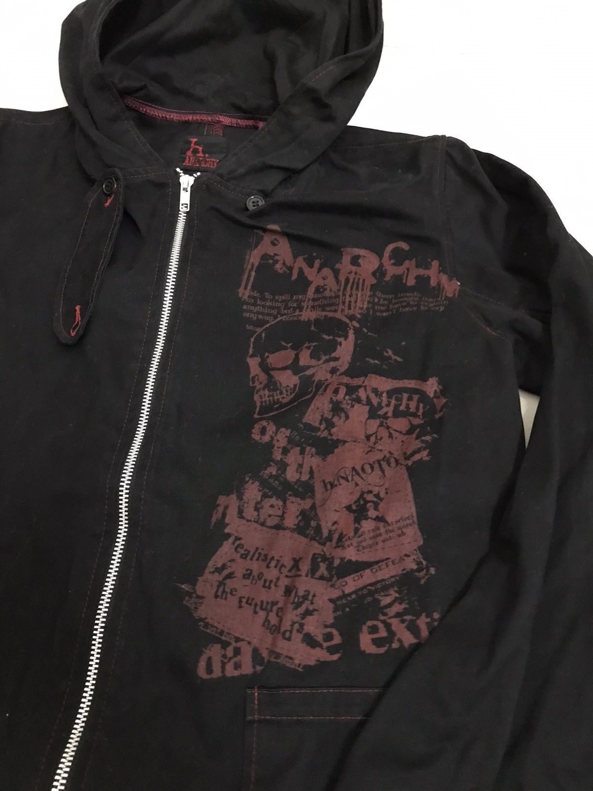 Japanese Brand H. Anarchy Punk Hoodie Jacket Size US S / EU 44-46 / 1 - 8 Thumbnail