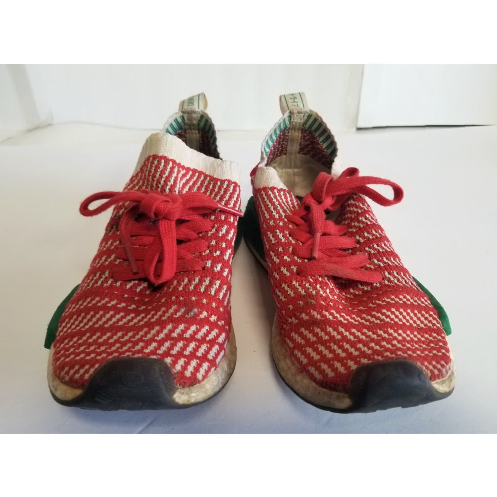 Adidas Adidas NMD R1 STLT Primeknit Christmas D96820 Sneaker Men Size 6 Red Green White Christmas Theme Shoes Low Top Size US 6 / EU 39 - 6 Thumbnail