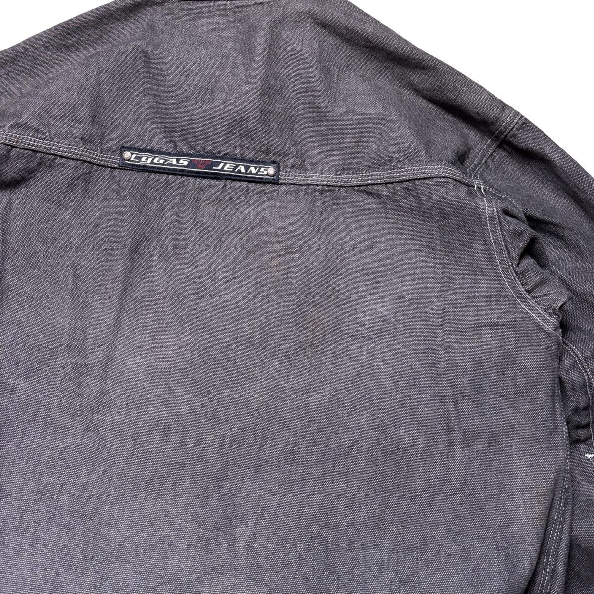 Other Vintage Y2K Cygas Denim Trucker Jacket Grey Mens 2XL Rap Hip Size US XXL / EU 58 / 5 - 8 Thumbnail