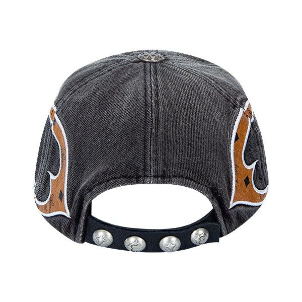 MCM × Thug Club Thug Club x MCM Tribal Leather Cap hat Size ONE SIZE - 3 Thumbnail