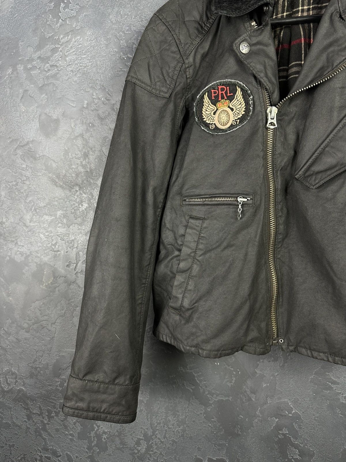 Polo Ralph Lauren × Vintage Polo Ralph Lauren Double Riders Oiled Leather Jacket SizeS-M Size US S / EU 44-46 / 1 - 4 Thumbnail