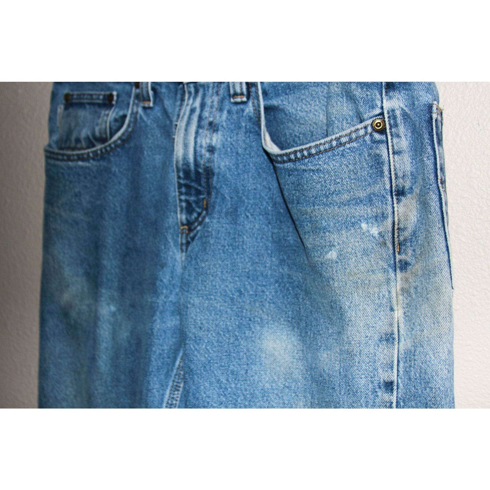 Carhartt Vintage Carhartt Blue Jeans – 32x30 Workwear Fit Faded Worn Size US 32 / EU 48 - 3 Thumbnail