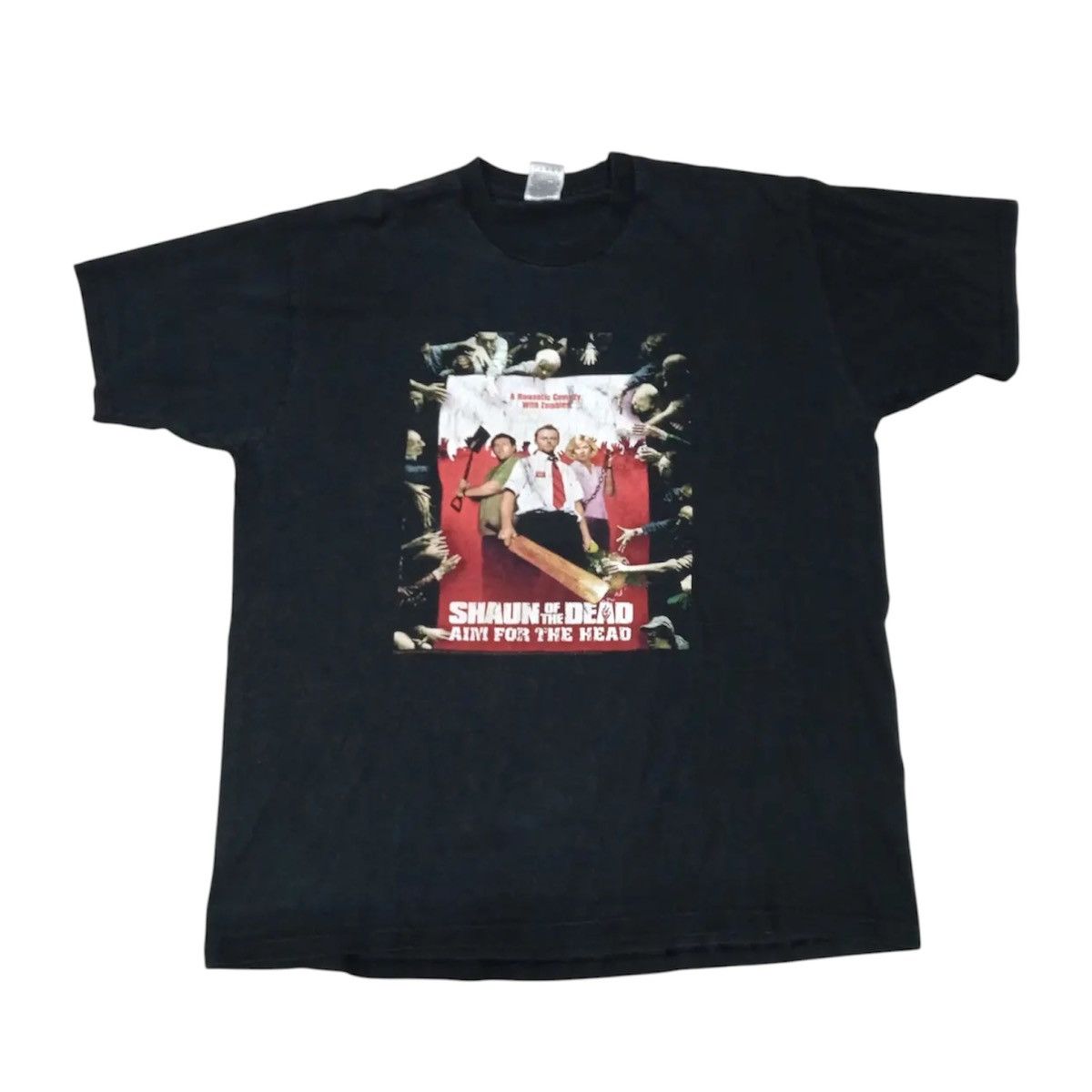 Vintage Vintage 00s Shaun of the Dead Movie T-Shirt Size US XL / EU 56 / 4 - 1 Thumbnail