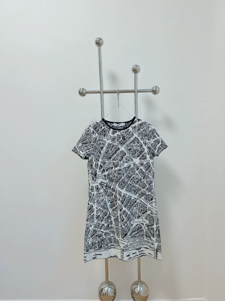 Dior Dior Paris printed knitted dress Size XXS / US 00 / IT 34 - 1 Thumbnail