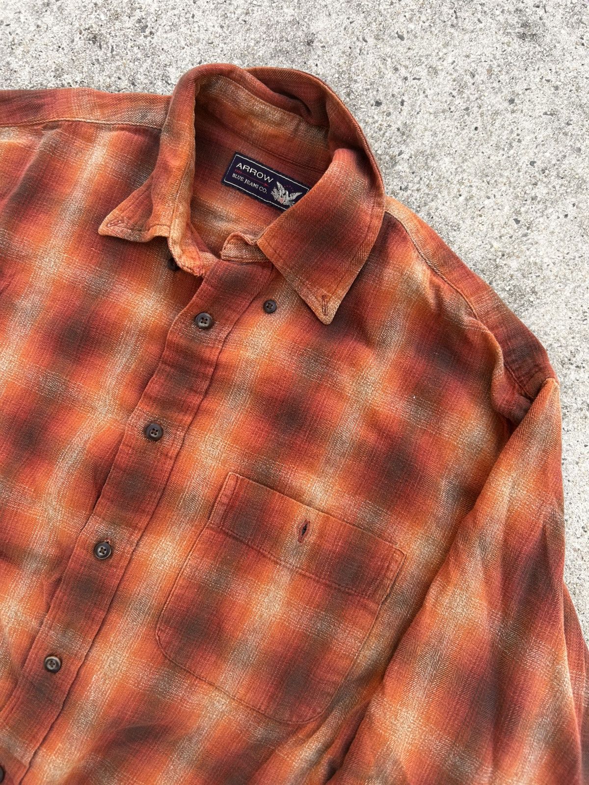Arrow Super clean vintage arrow flannel button up Size US L / EU 52-54 / 3 - 3 Thumbnail