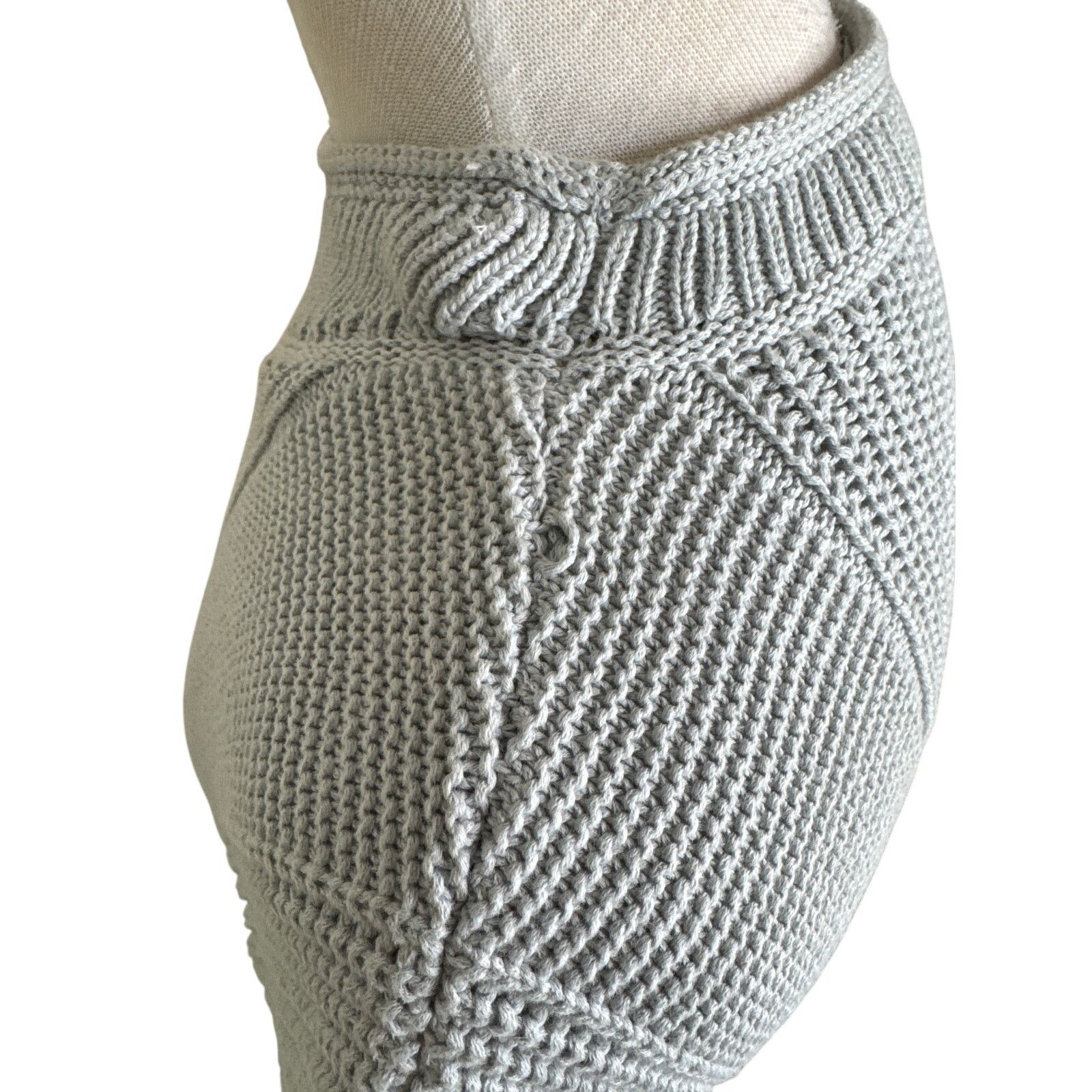 Other WRAP LONDON Short Sleeve Mock Neck Cotton Knit Sweater Size M / US 6-8 / IT 42-44 - 5 Thumbnail