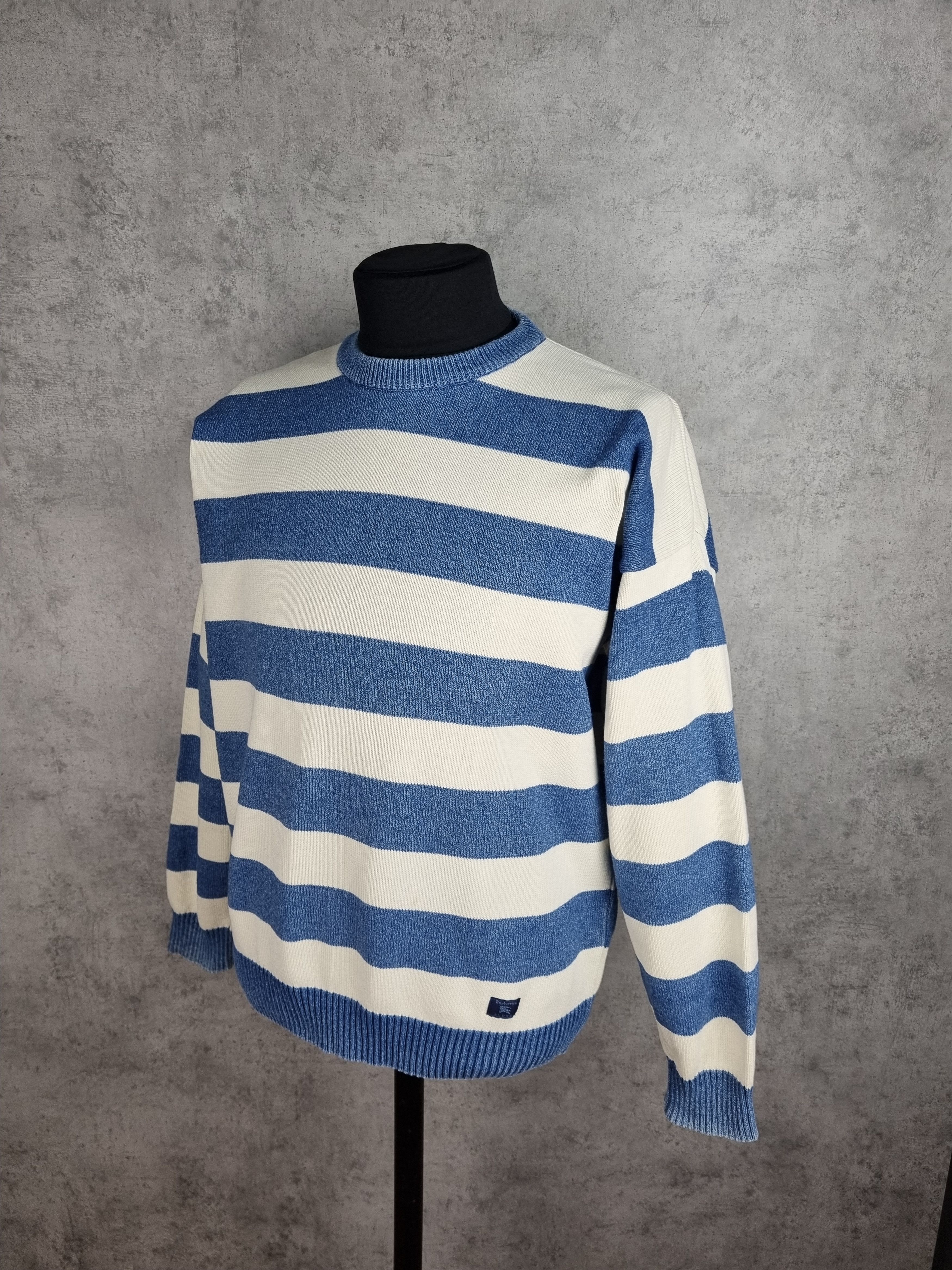 Burberry × Burberry Prorsum × Vintage Burberrys Blues Striped Sweater Size US L / EU 52-54 / 3 - 1 Thumbnail