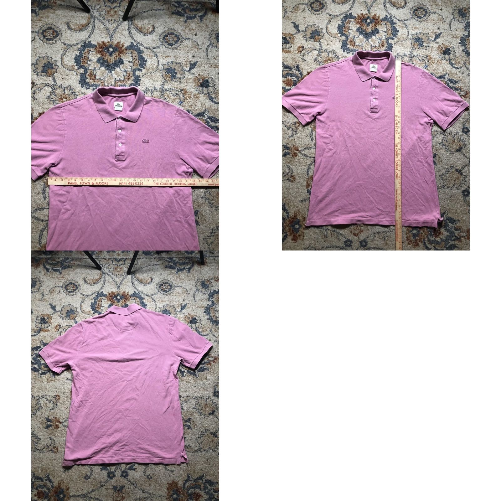 Lacoste Lacoste Polo Shirt Mens XL Pink Pique Short Sleeve Crocodile Logo Embroidered Size US XL / EU 56 / 4 - 8 Thumbnail