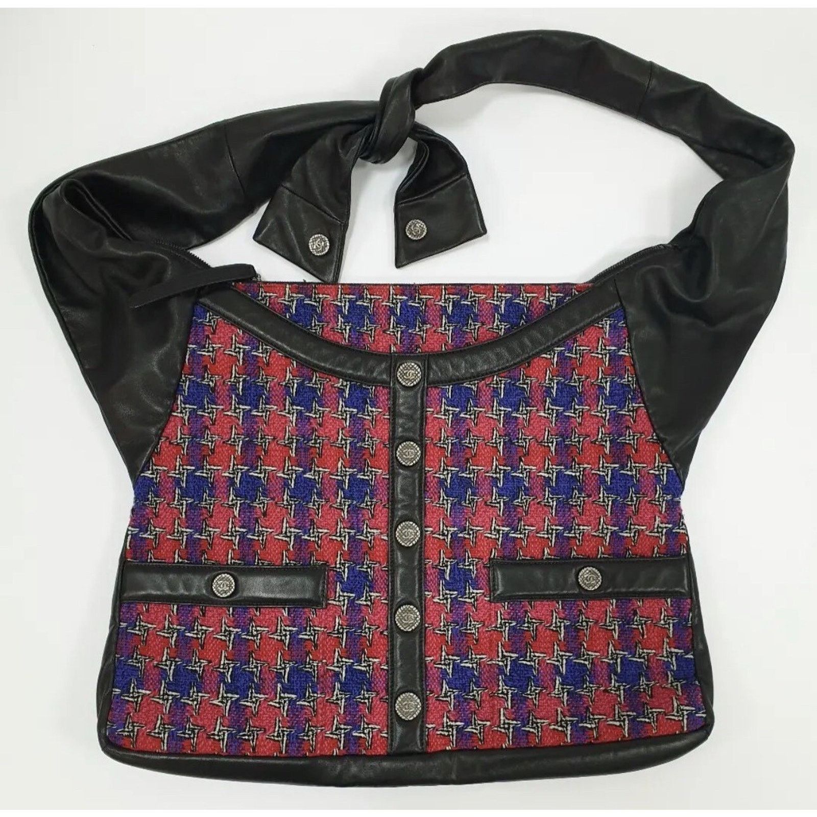 Chanel Chanel Multicolor Tweed Leather Girl Crossbody Jacket Bag Size ONE SIZE - 1 Thumbnail