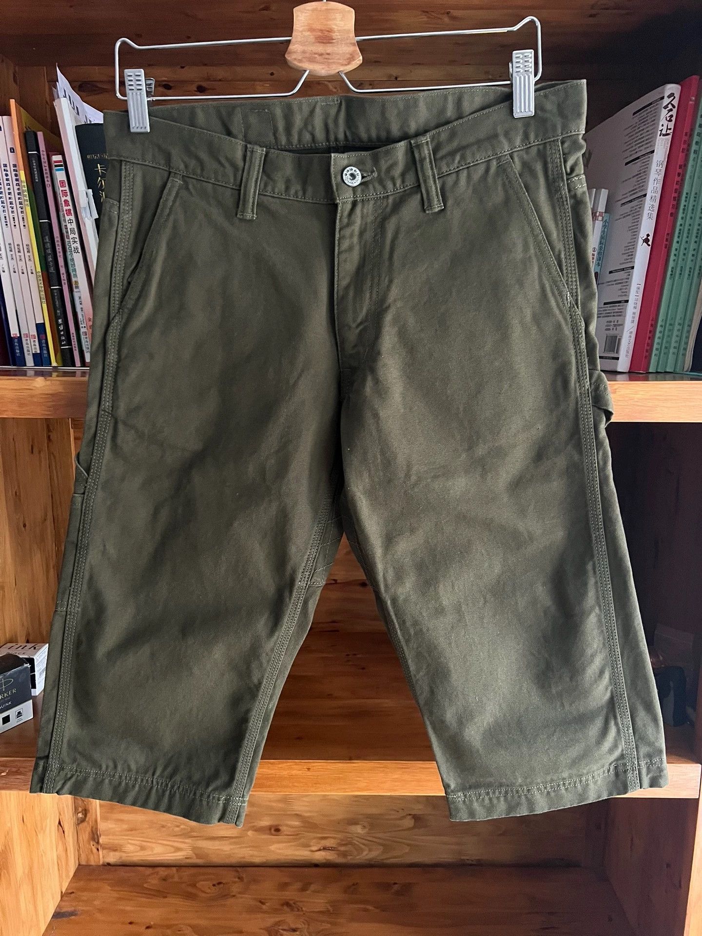 Momotaro Jeans MOMOTARO Olive Low Waist Slim Straight 7/8 Made in Japan Size US 30 / EU 46 - 1 Thumbnail