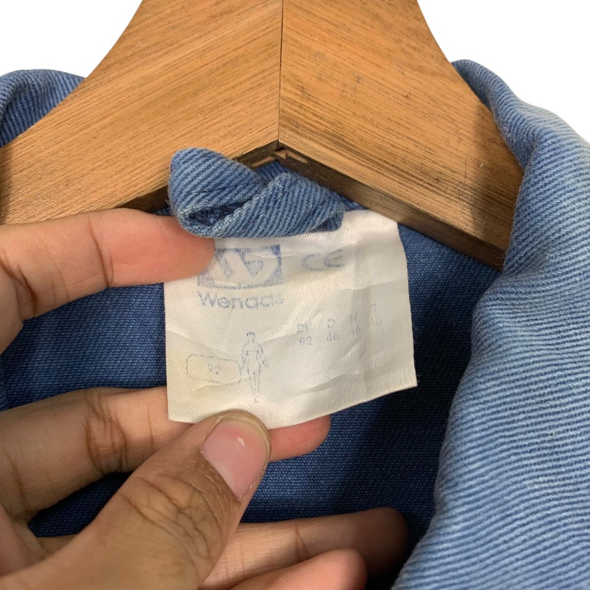 Vintage 90s WENAAS Faded Blue Workwear Carpenter Coverall #2816-C127 Size US 34 / EU 50 - 10 Thumbnail