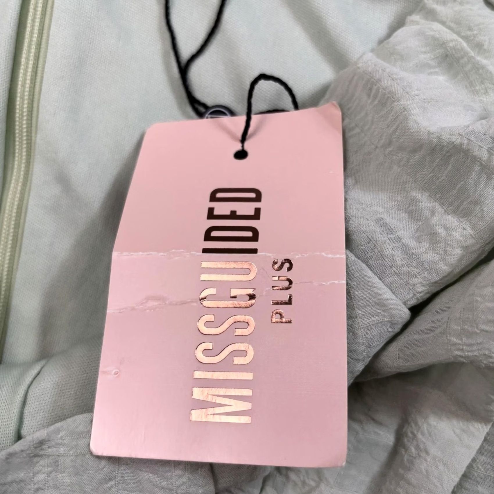 Missguided Missguided Plus Puff Mini Dress - Green - 18" Size Size XXL / US 16-18 / IT 52-54 - 4 Thumbnail