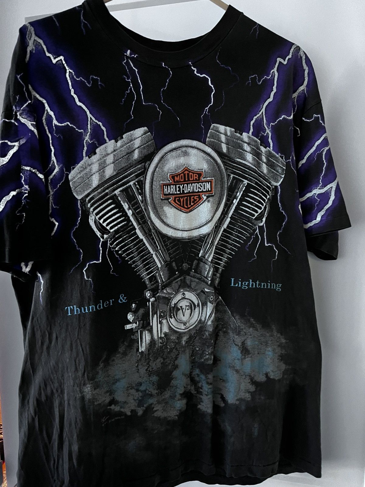 Harley Davidson HARLEY DAVIDSON “Thunder and Lighting” Alaska, Fairbanks Size US XL / EU 56 / 4 - 2 Thumbnail