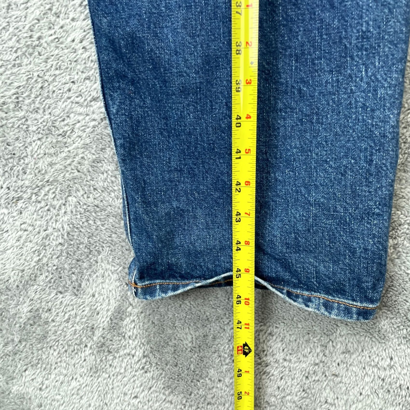 Denime Wies Made Jeans Mens 34x34 Blue Jack Style Straight Leg USA Made Denim Premium Jeans Size US 34 / EU 50 - 6 Thumbnail
