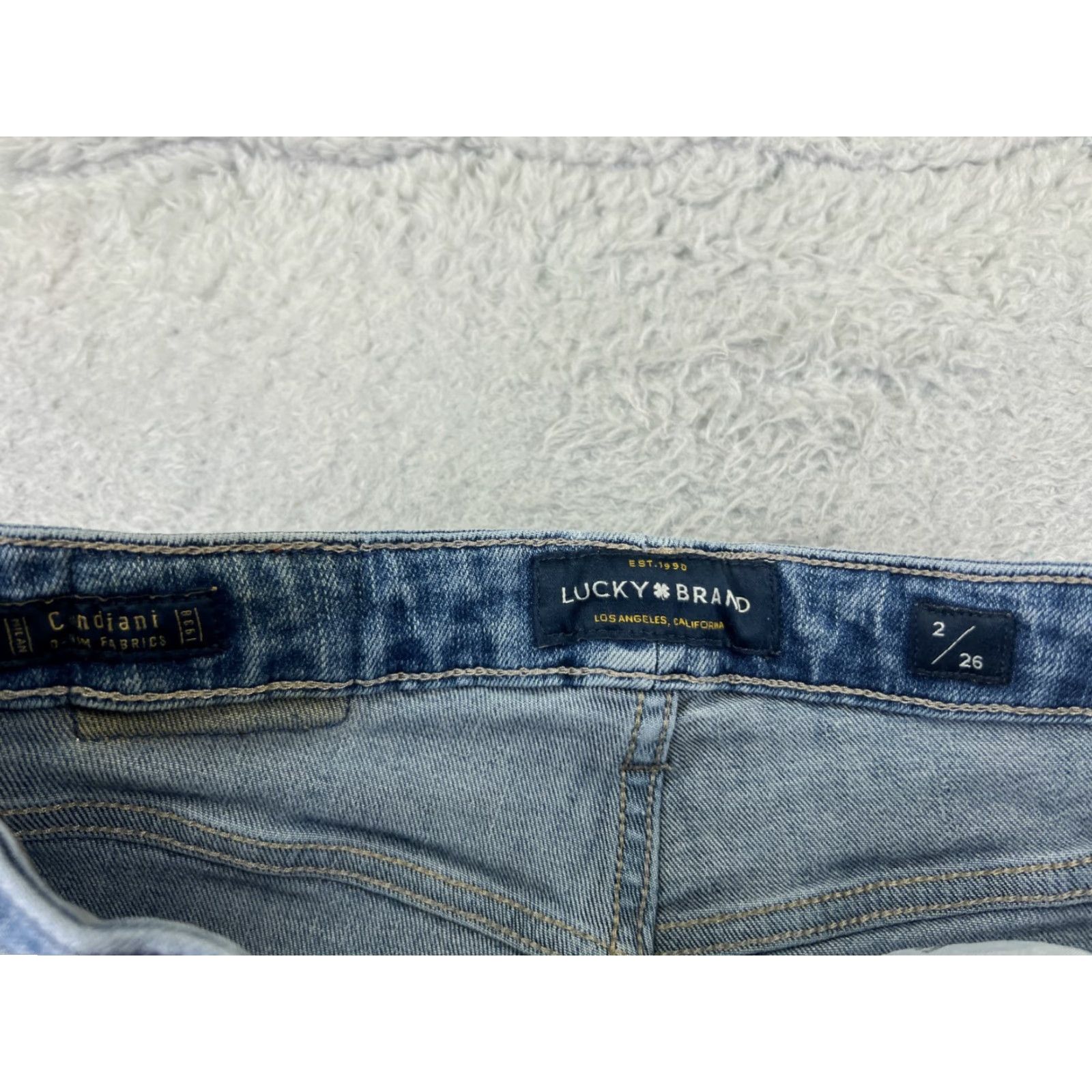 Lucky Brand Lucky Brand Jeans Womens 2 Blue Denim Skinny Candiani Fabric Milan Size 26" / US 2 / IT 38 - 3 Thumbnail