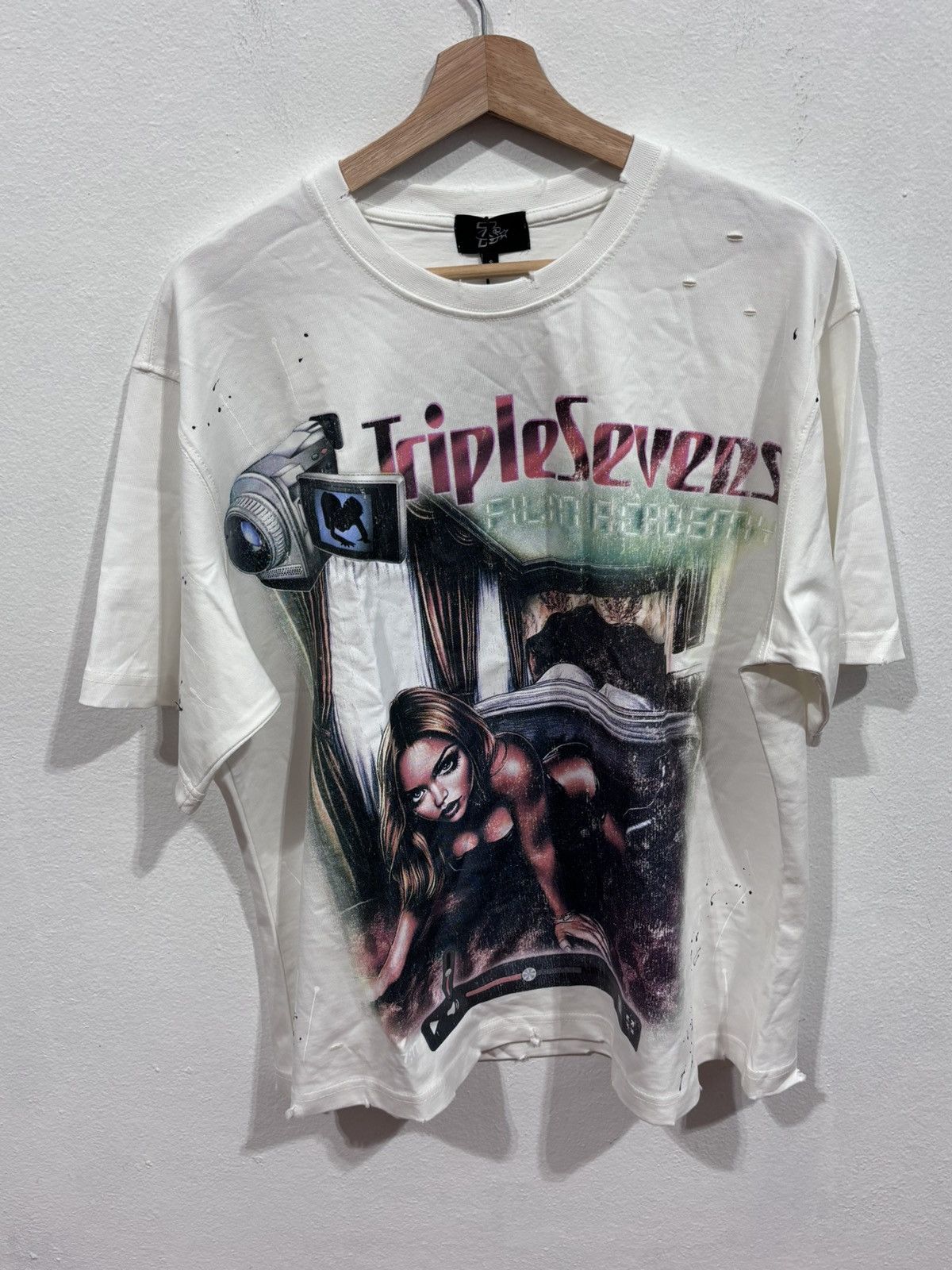 TRIPLE SEVENS Triple Sevens Filmstar White Tee Size US S / EU 44-46 / 1 - 1 Thumbnail