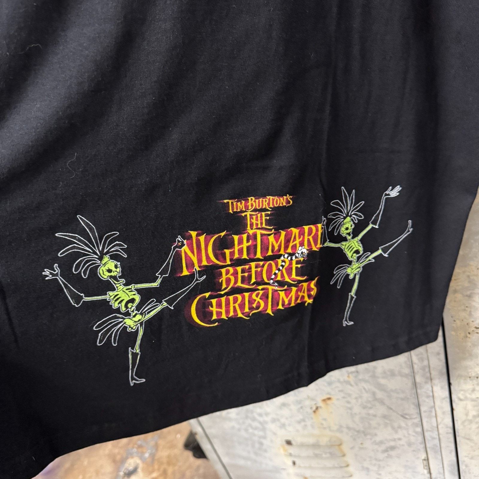 Giant Vintage 90s Nightmare Before Christmas Oogie Boogie T Shirt Size US XL / EU 56 / 4 - 5 Thumbnail