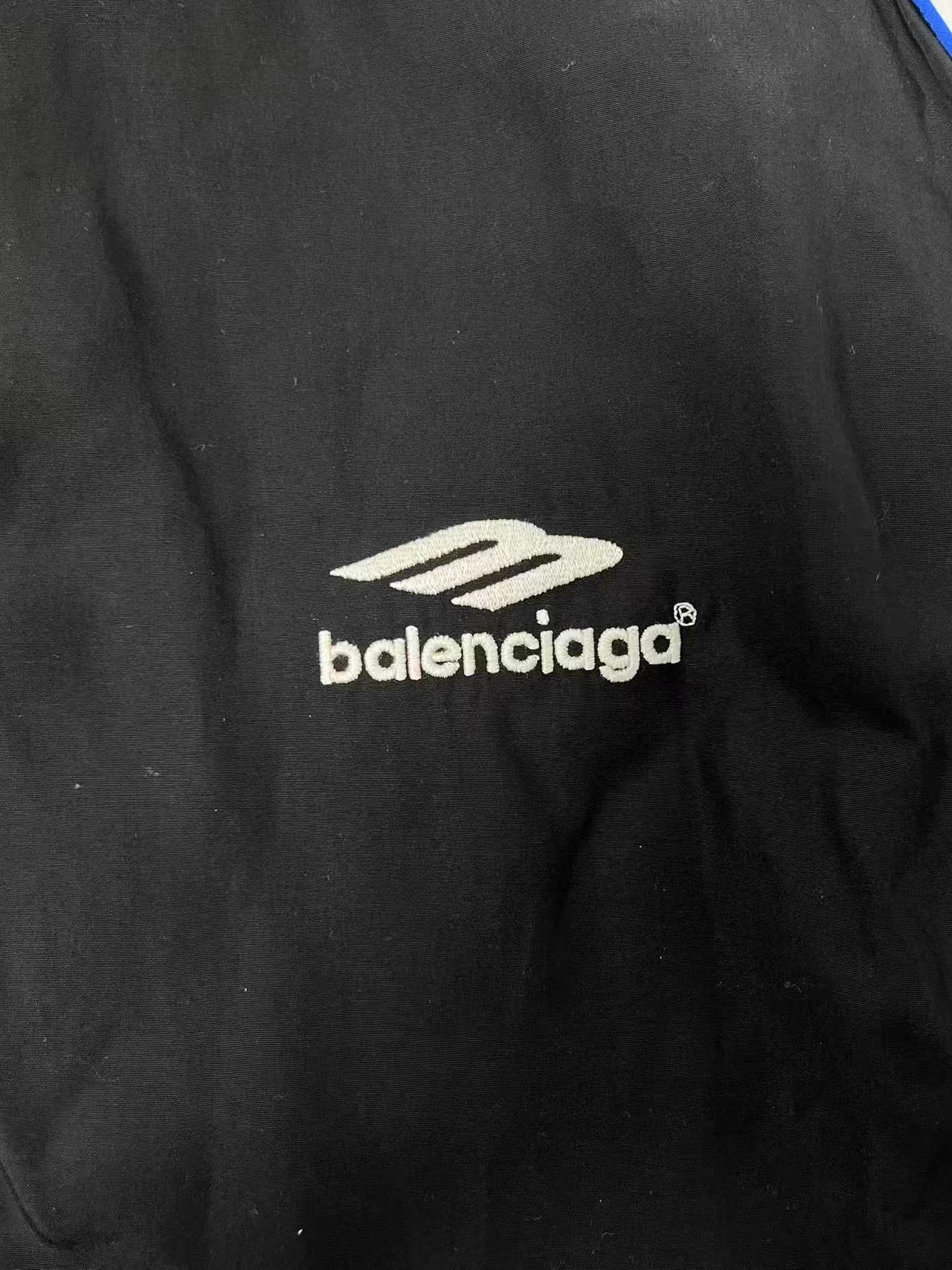 Balenciaga Balenciaga Logo Colorblocked Jacket Women's Black Size L / US 10 / IT 46 - 3 Thumbnail