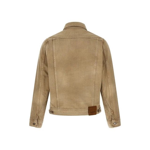 Tom Ford TOM FORD Beige Denim Jacket New & Authentic (Men's size:M;) Size US M / EU 48-50 / 2 - 2 Thumbnail