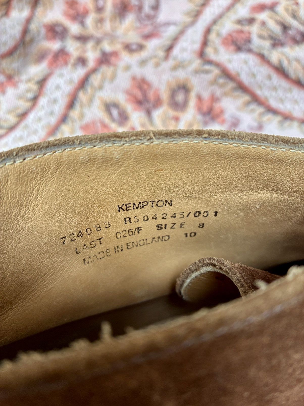 Other LUDWIG GORTZ MADE IN UK TOBBACCO SUEDE CHUKKA DESERT BOOTS Size US 8.5 / EU 41-42 - 12 Thumbnail