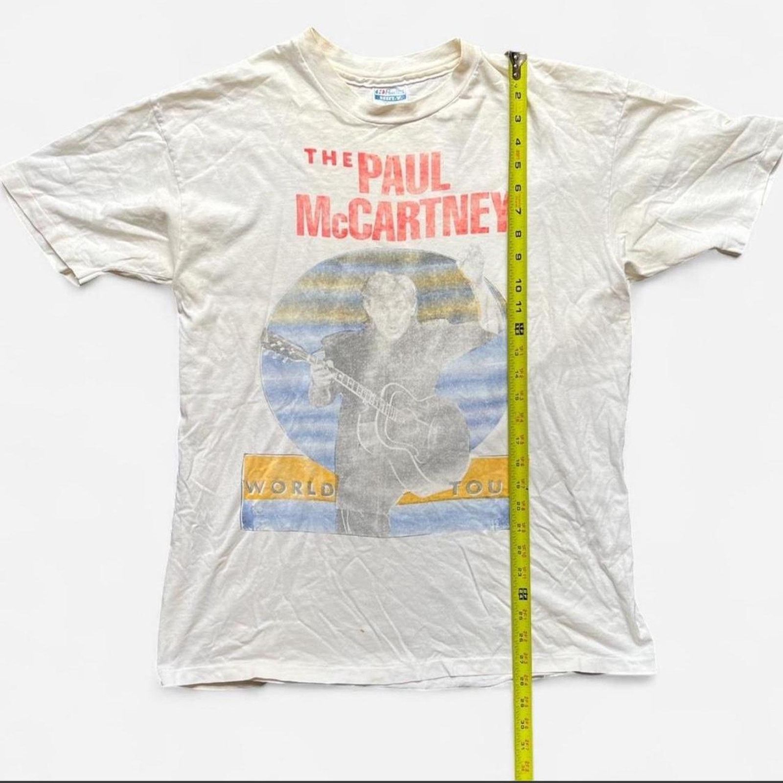 Hanes 1989 Paul Mccartney Tour Tshirt Size US XL / EU 56 / 4 - 6 Thumbnail